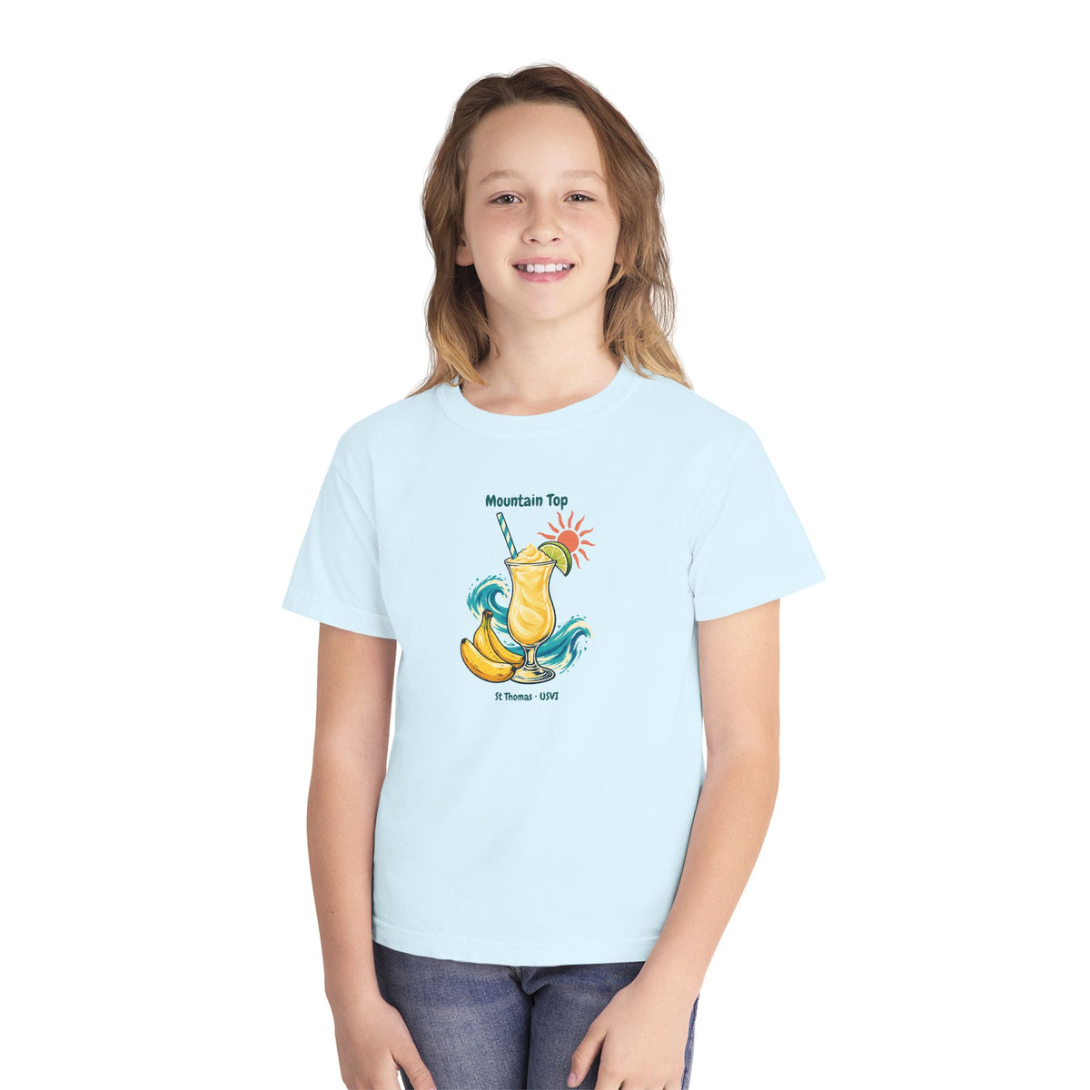 Mountain Top St. Thomas USVI Comfort Colors 9018 Youth T-Shirt