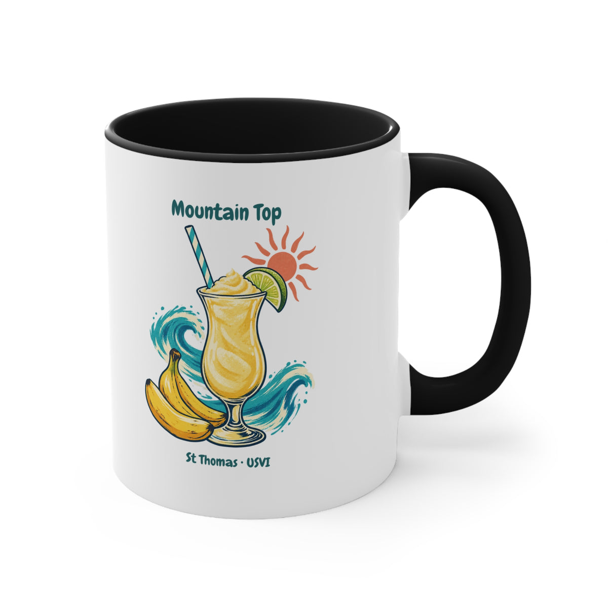 Mountain Top St. Thomas USVI Accent Coffee Mug