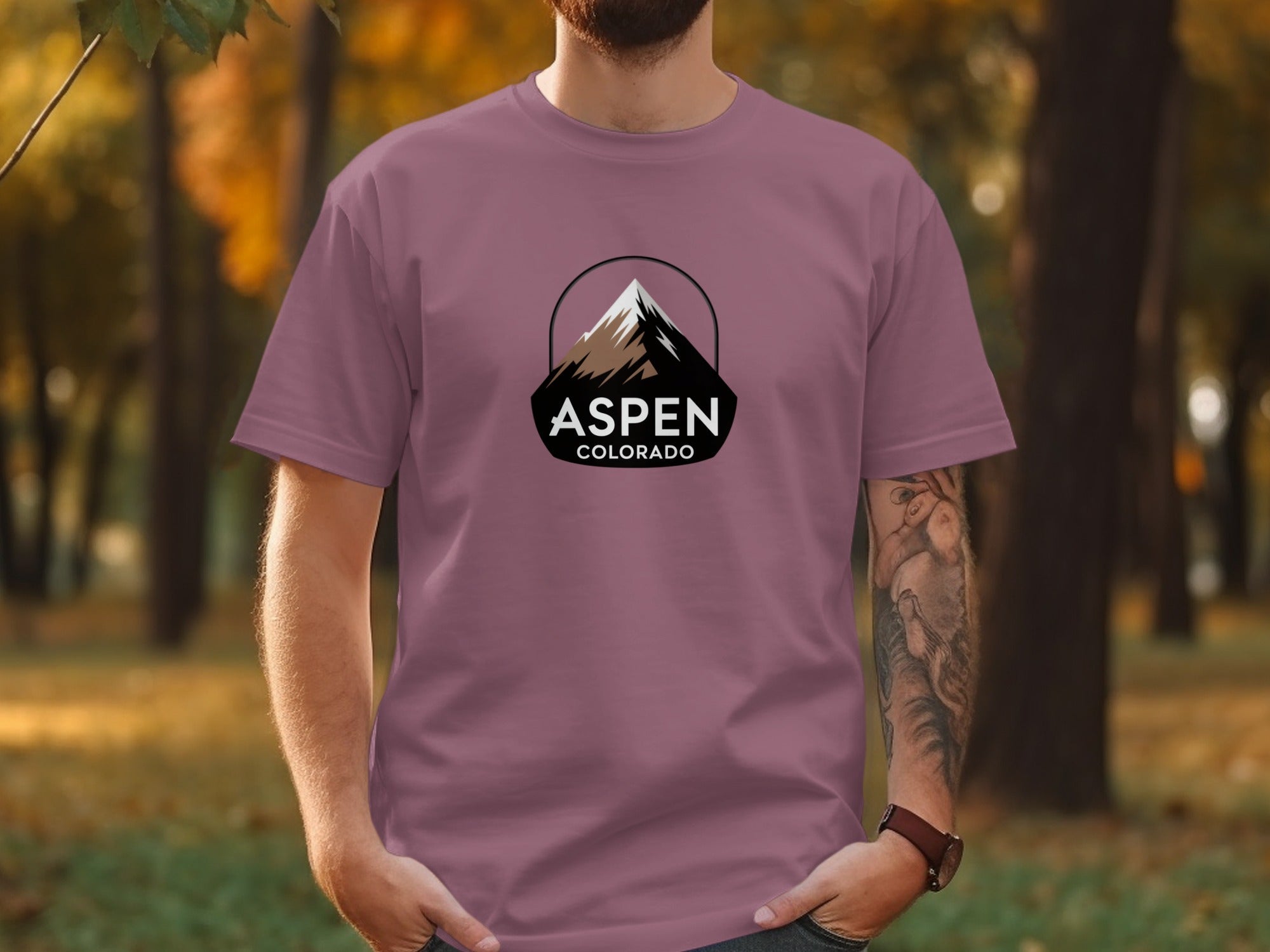 Aspen Colorado Mountain Graphic T-Shirts product type