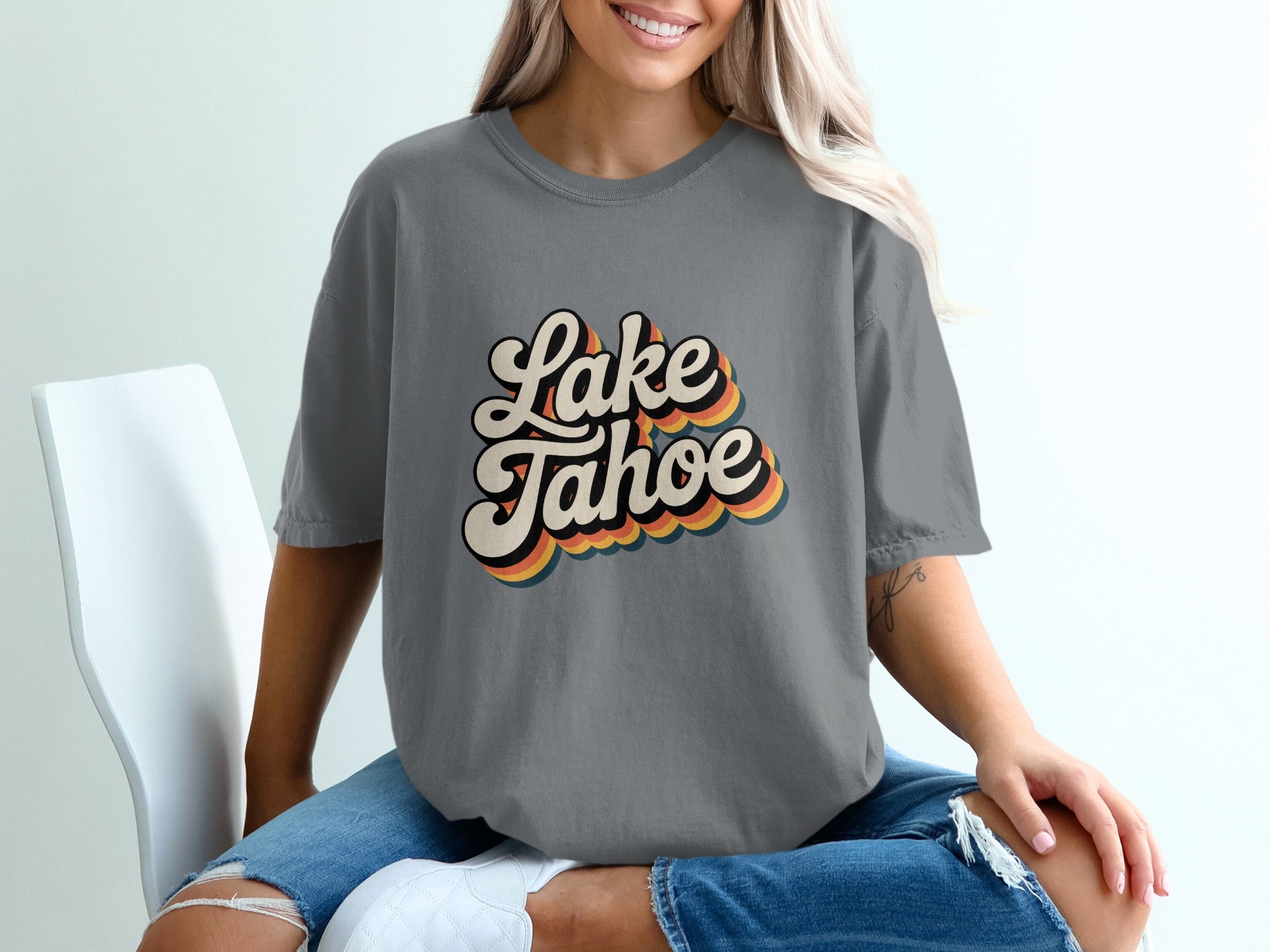 Vintage Lake Tahoe Graphic T-Shirt casual relaxed product type