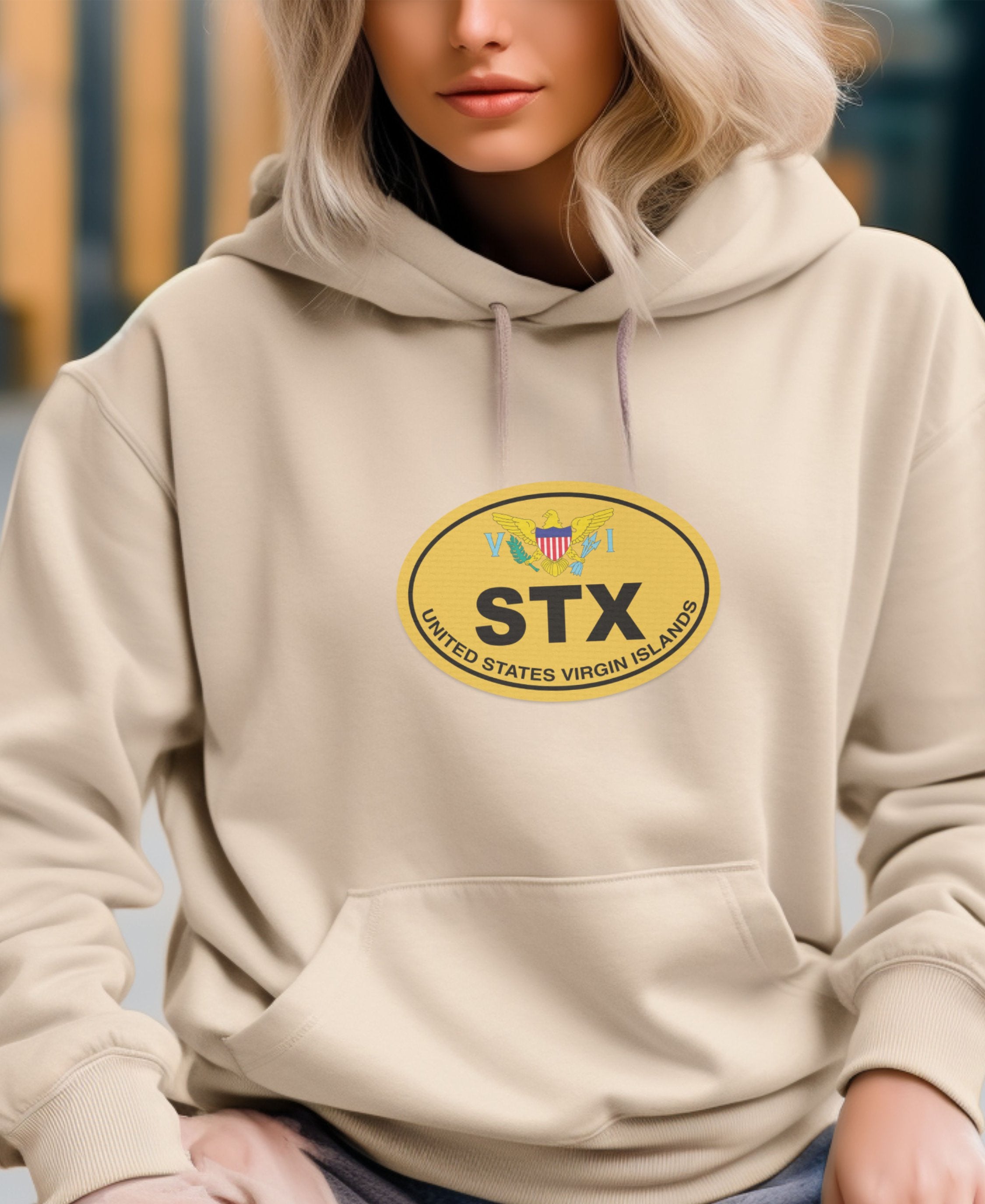 St Croix Island Style & Festive Vibes Womens Hoodie