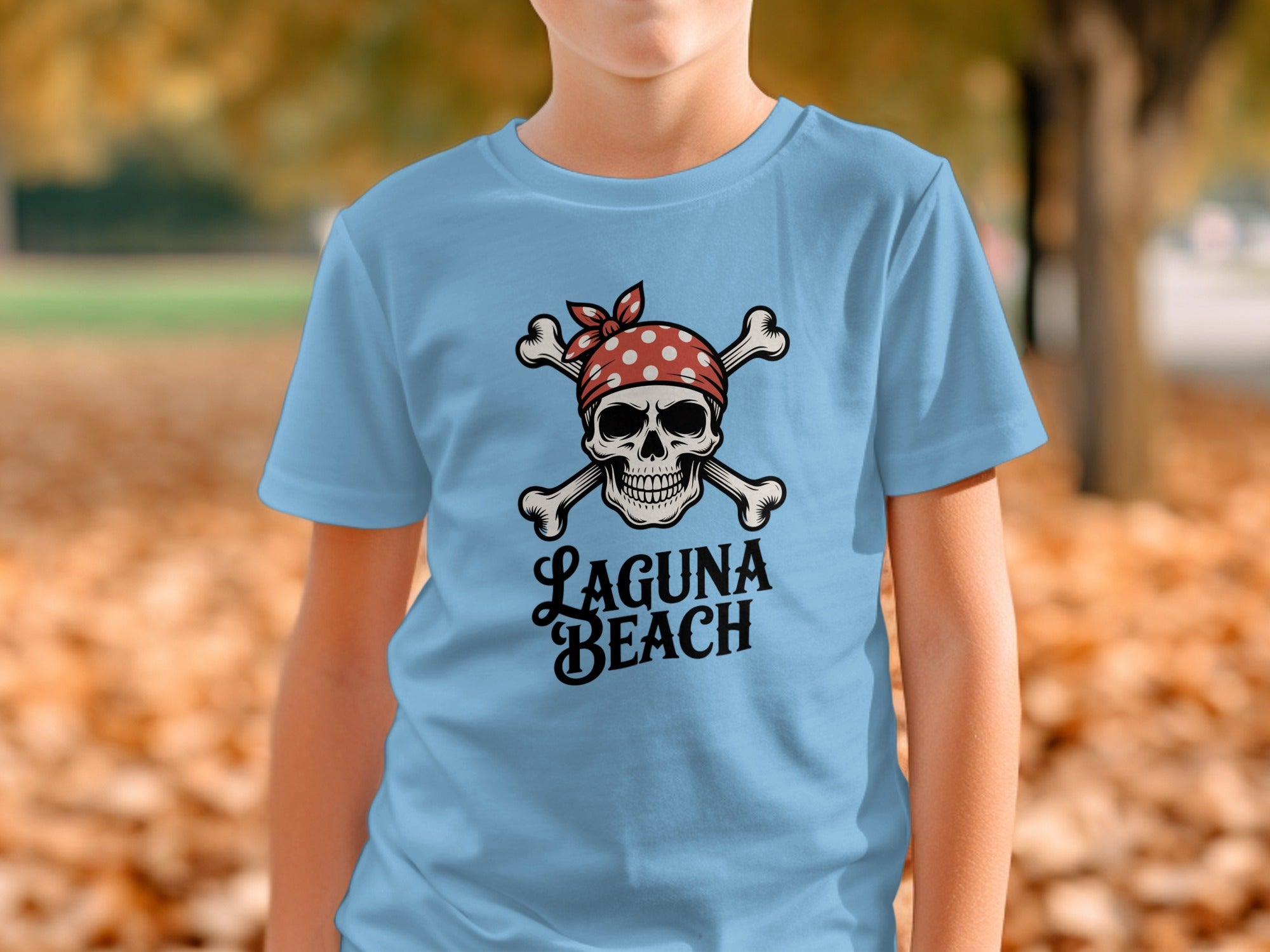 Laguna Beach Skull and Crossbones Graphic T-shirt product