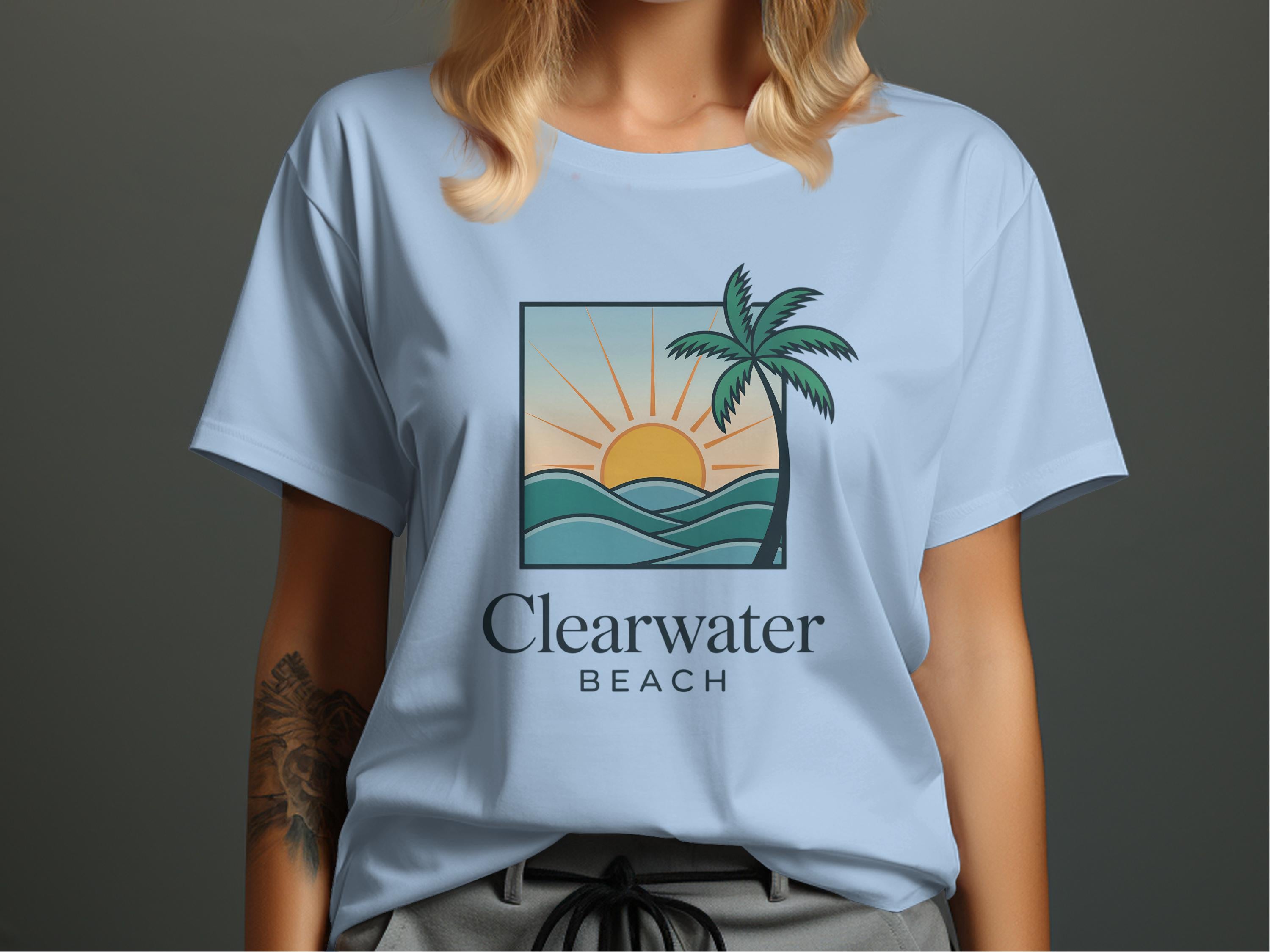 Clearwater Beach Graphic Design T-shirt product type