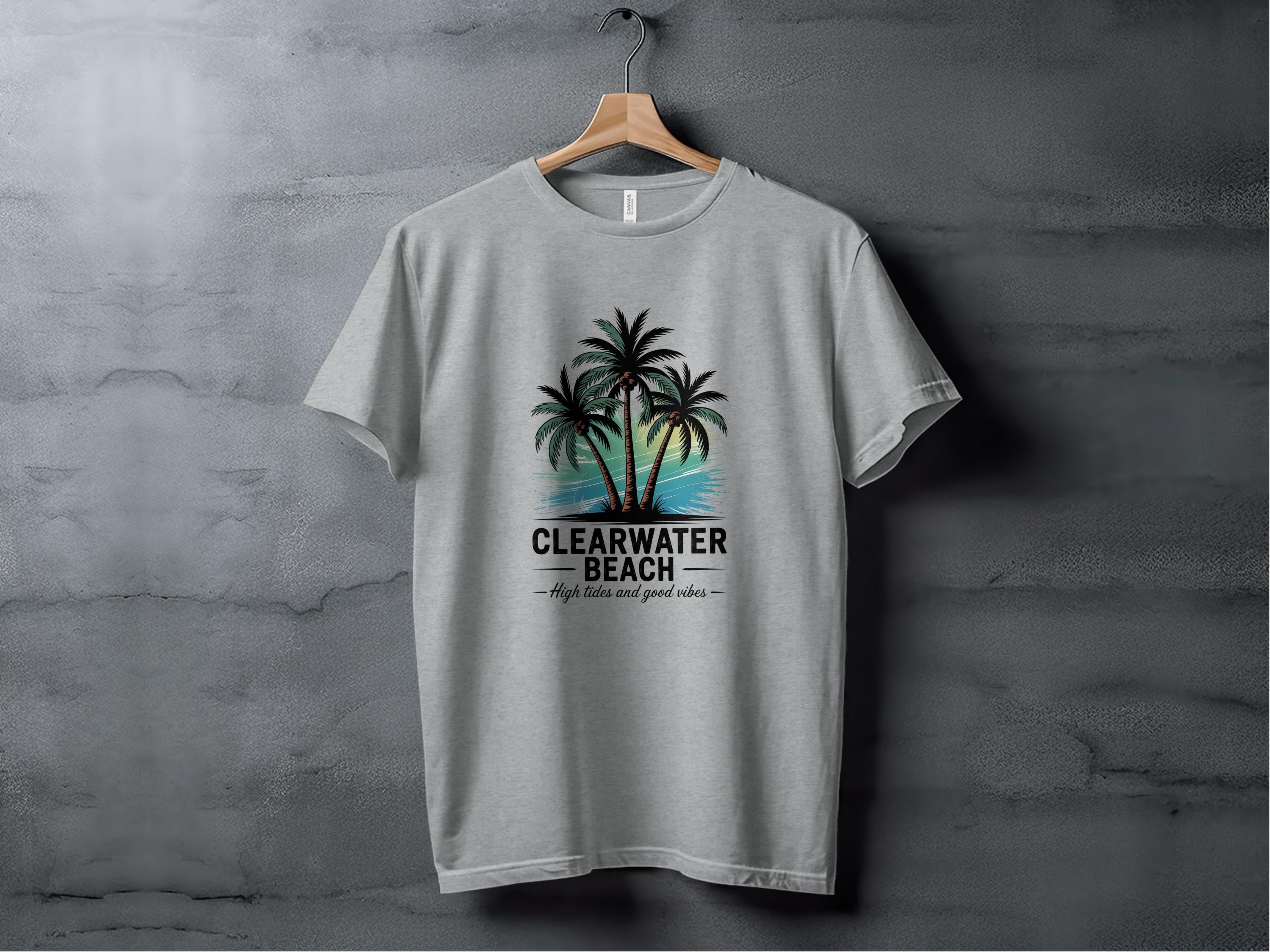 Clearwater Beach Palm Trees Graphic T-Shirt product