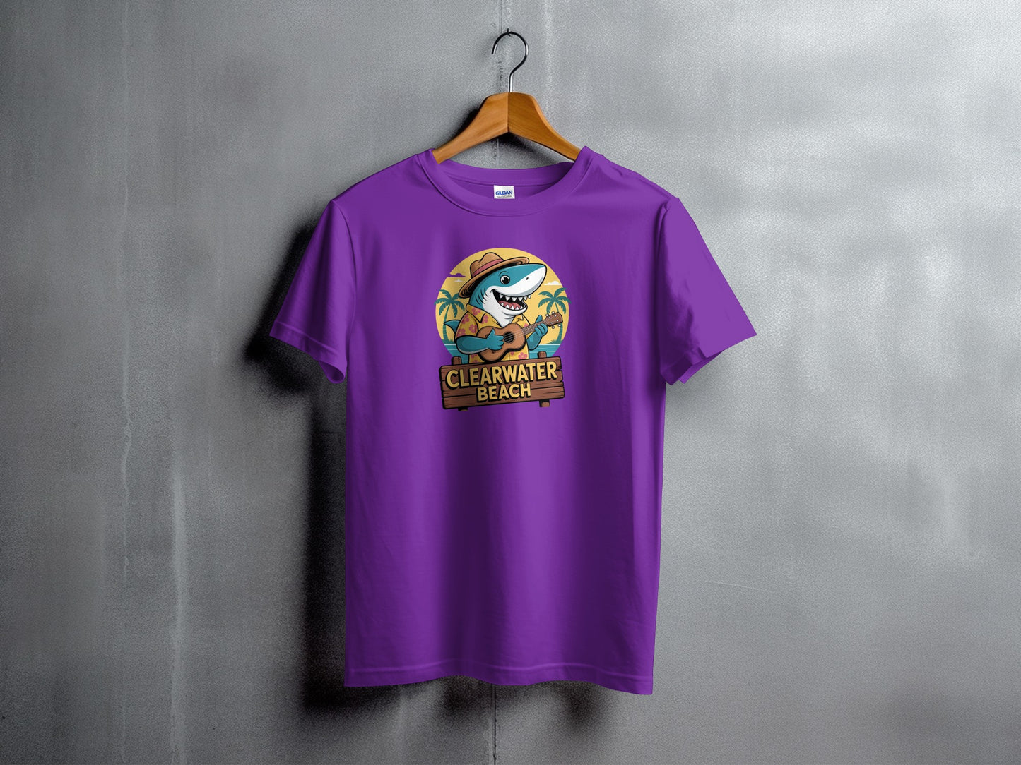 Clearwater Beach Shark Graphic T-Shirt product type