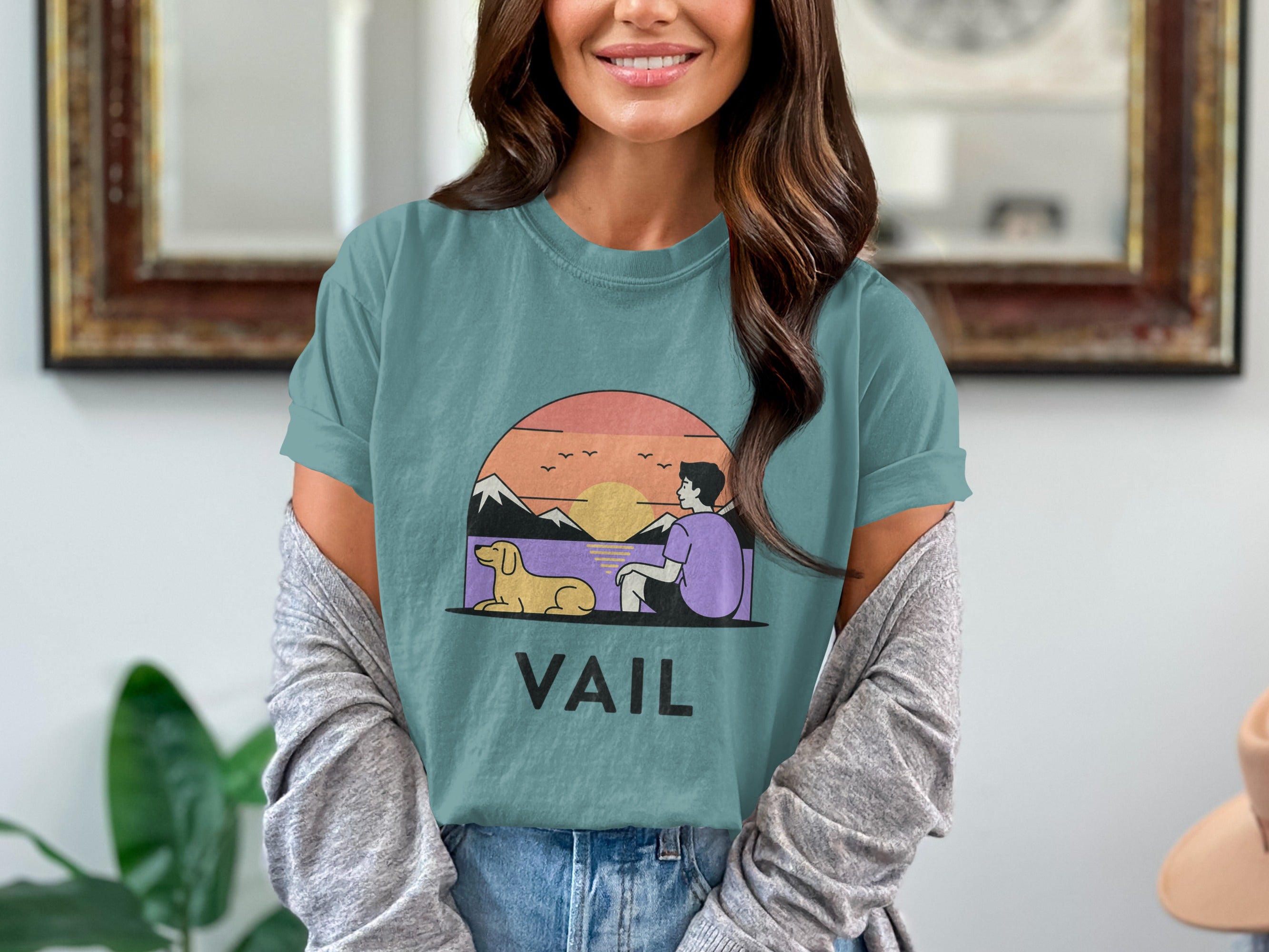 Vail Sunset Mountains Nature Scene T-shirt product