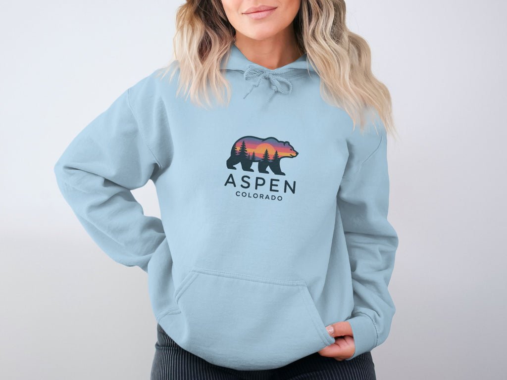 Aspen Colorado Bear Forest Design Hoodie product