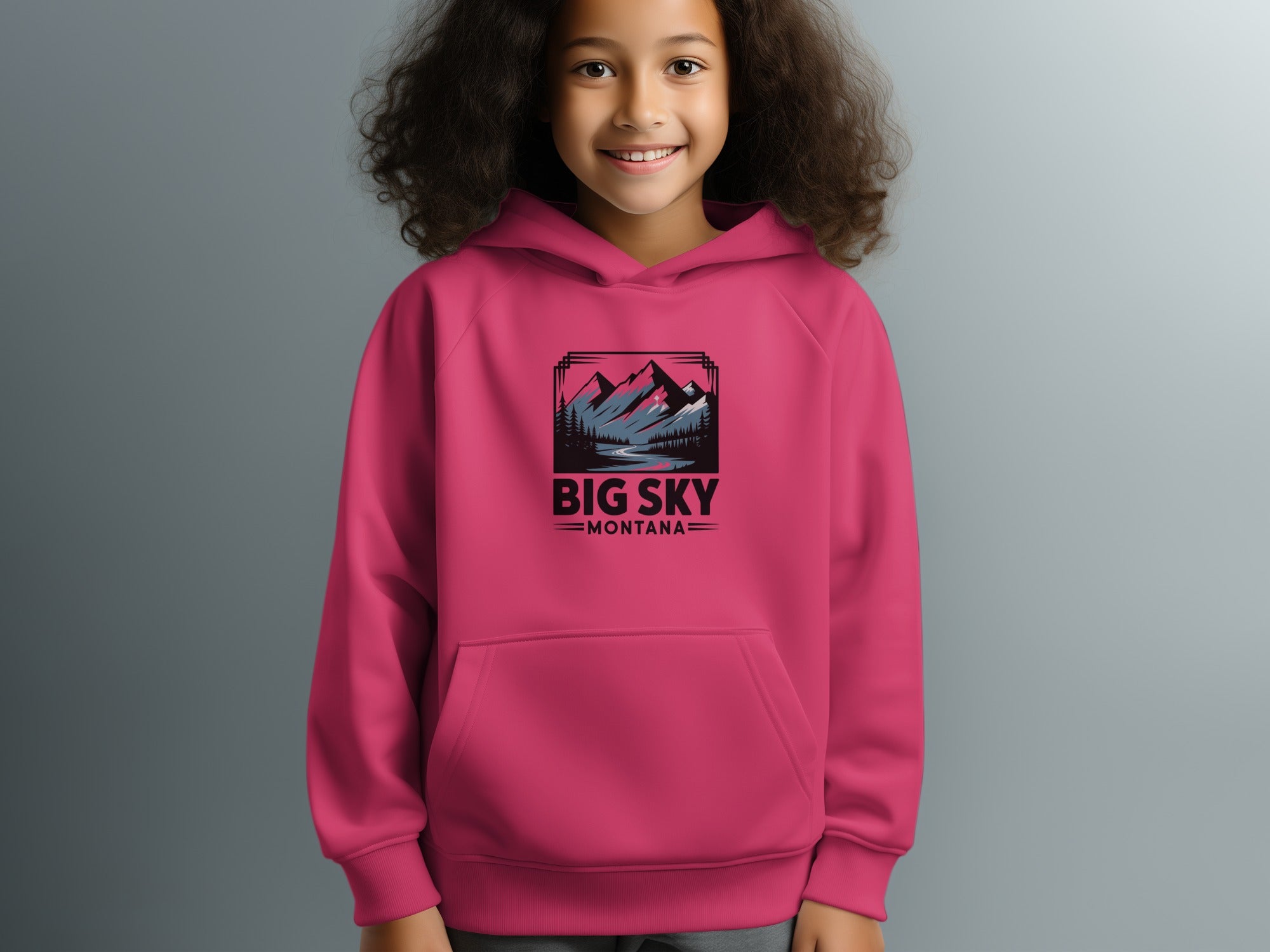Big Sky Montana Graphic Hoodie for Kids