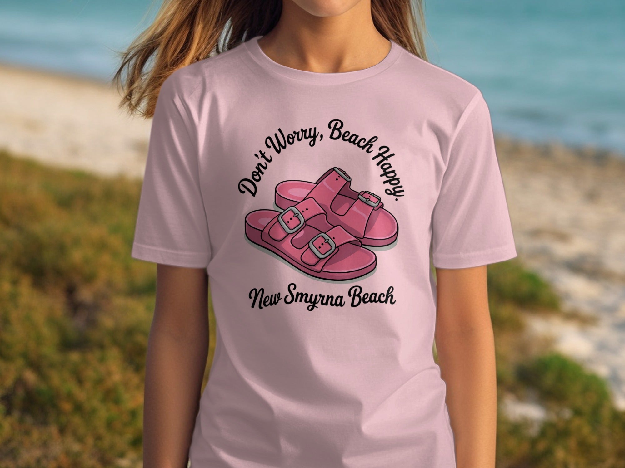 Don't Worry Beach Happy New Smyrna Beach T-shirt product