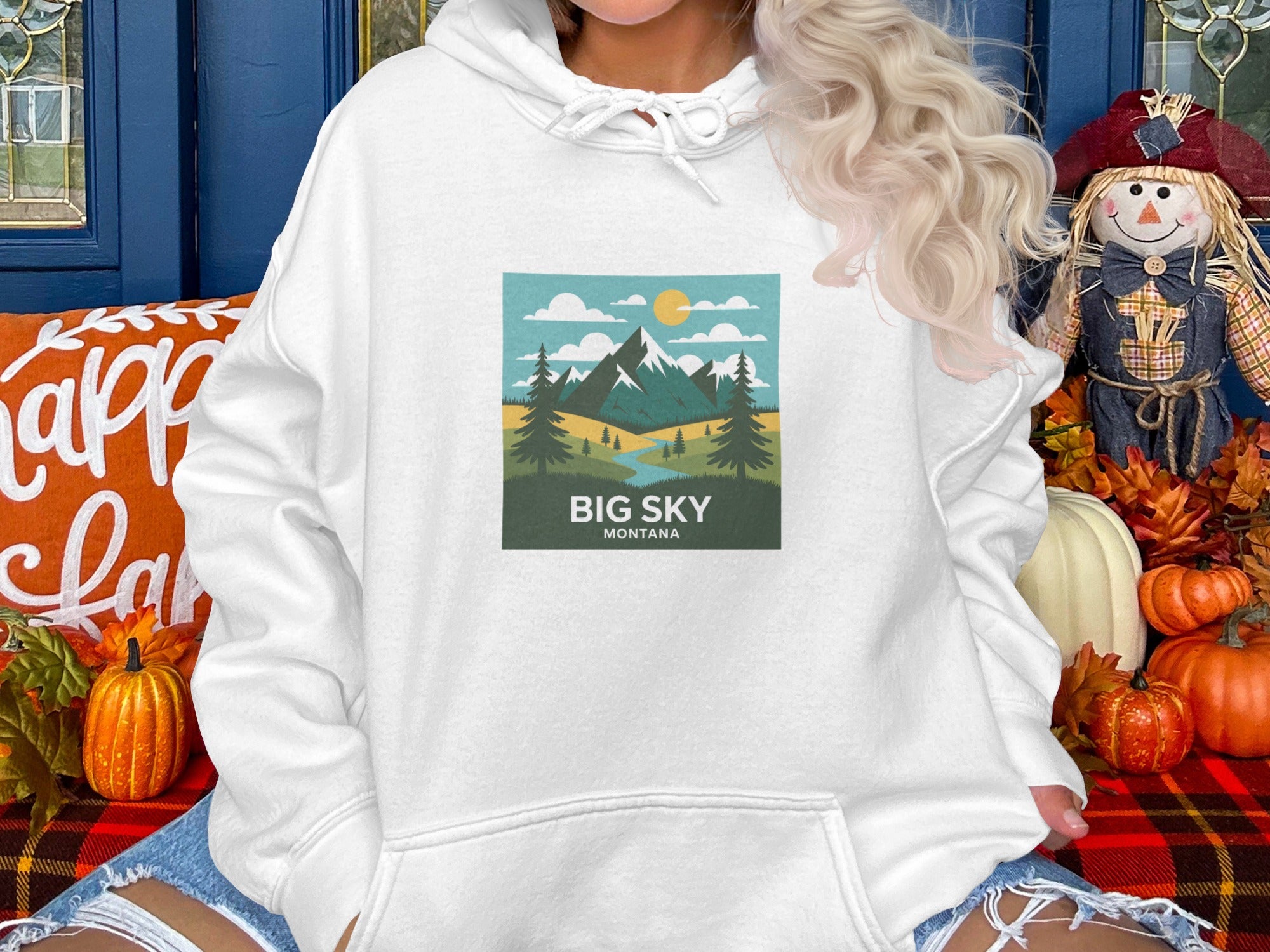 Big Sky Montana Hoodie Perfect for Autumn Days