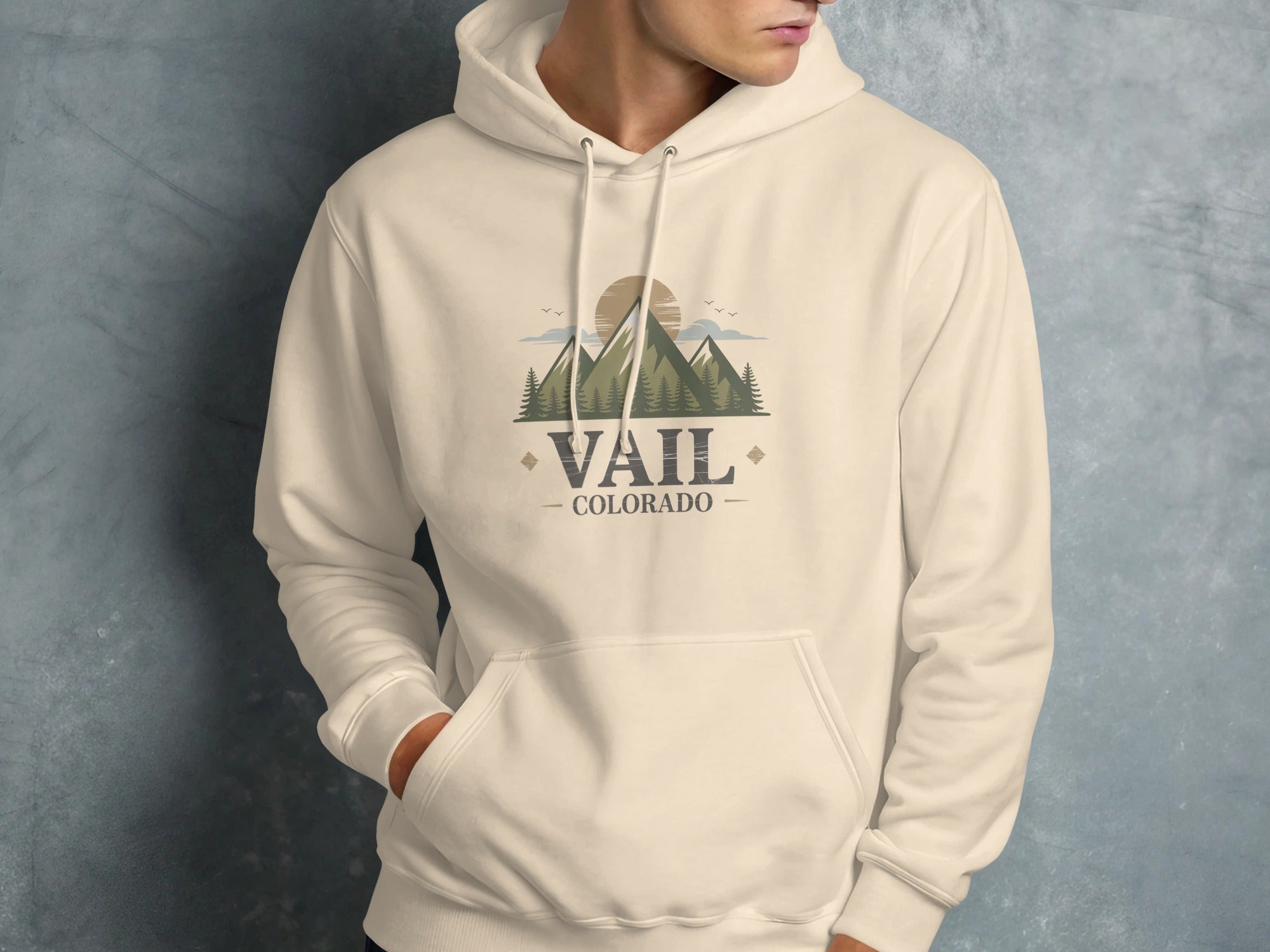 Vail Colorado Mountain Design Casual Hoodie product