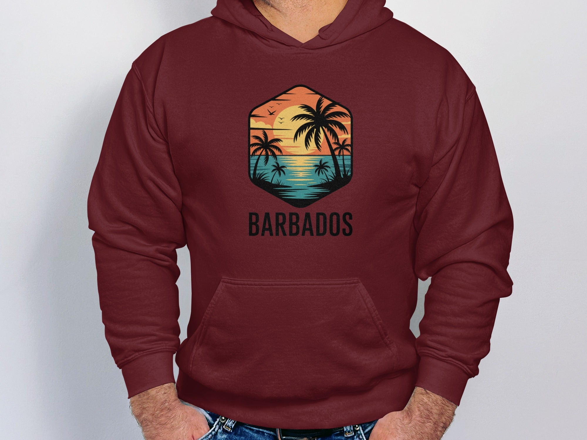 Barbados Tropical Sunset Beach Hoodie product