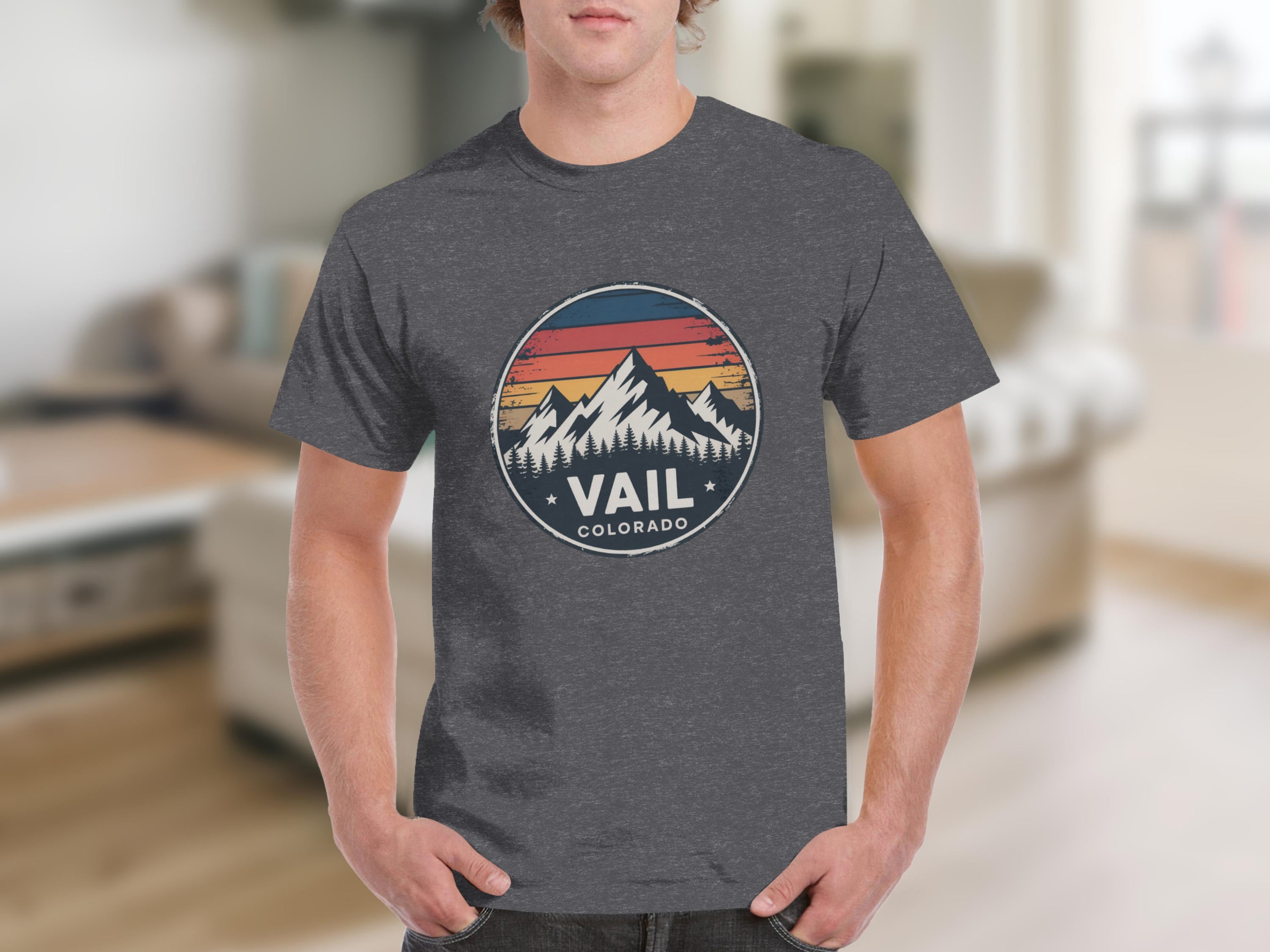 Retro Vail Colorado Graphic Tee Shirt product type