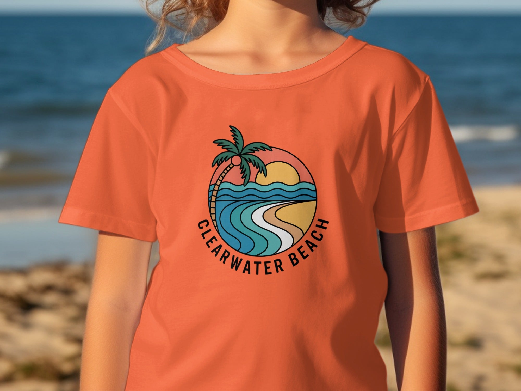 Clearwater Beach Graphic Tee Trendy Apparel product