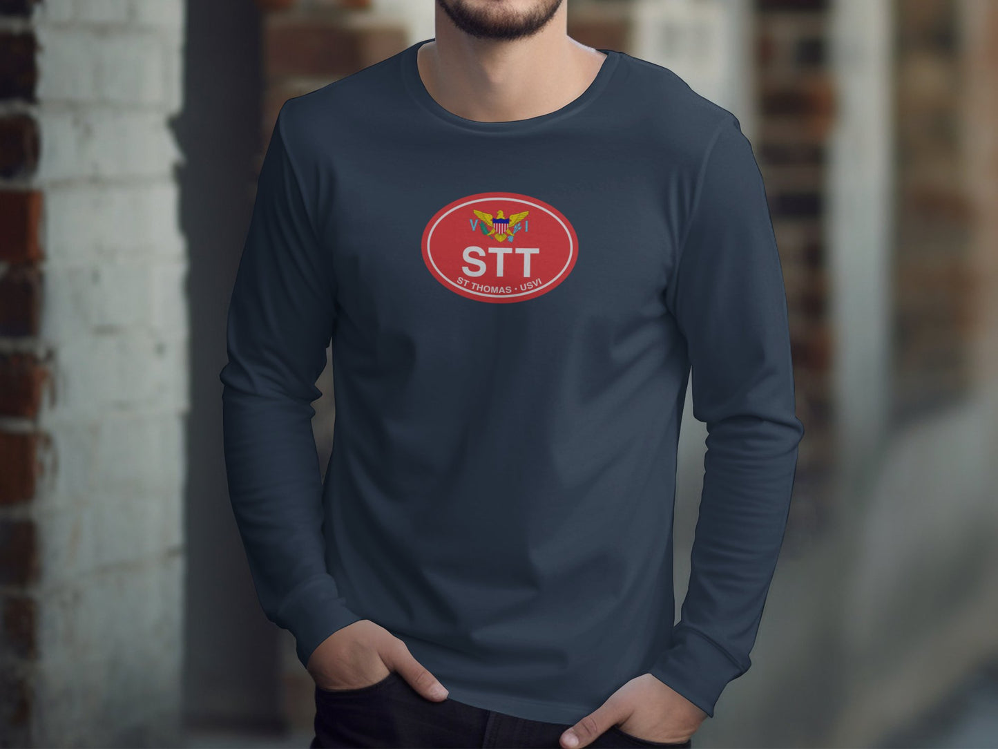 St Thomas Carnival, French Heritage Week, Food Fair Mens Long Sleeve T-Shirt tee