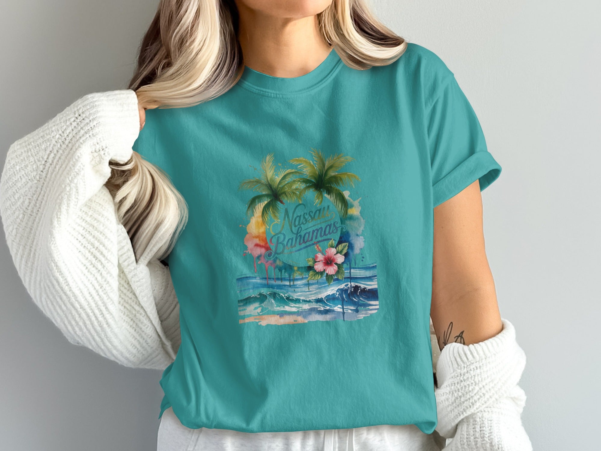 Nassau Bahamas Graphic Print T Shirt Vacation product type