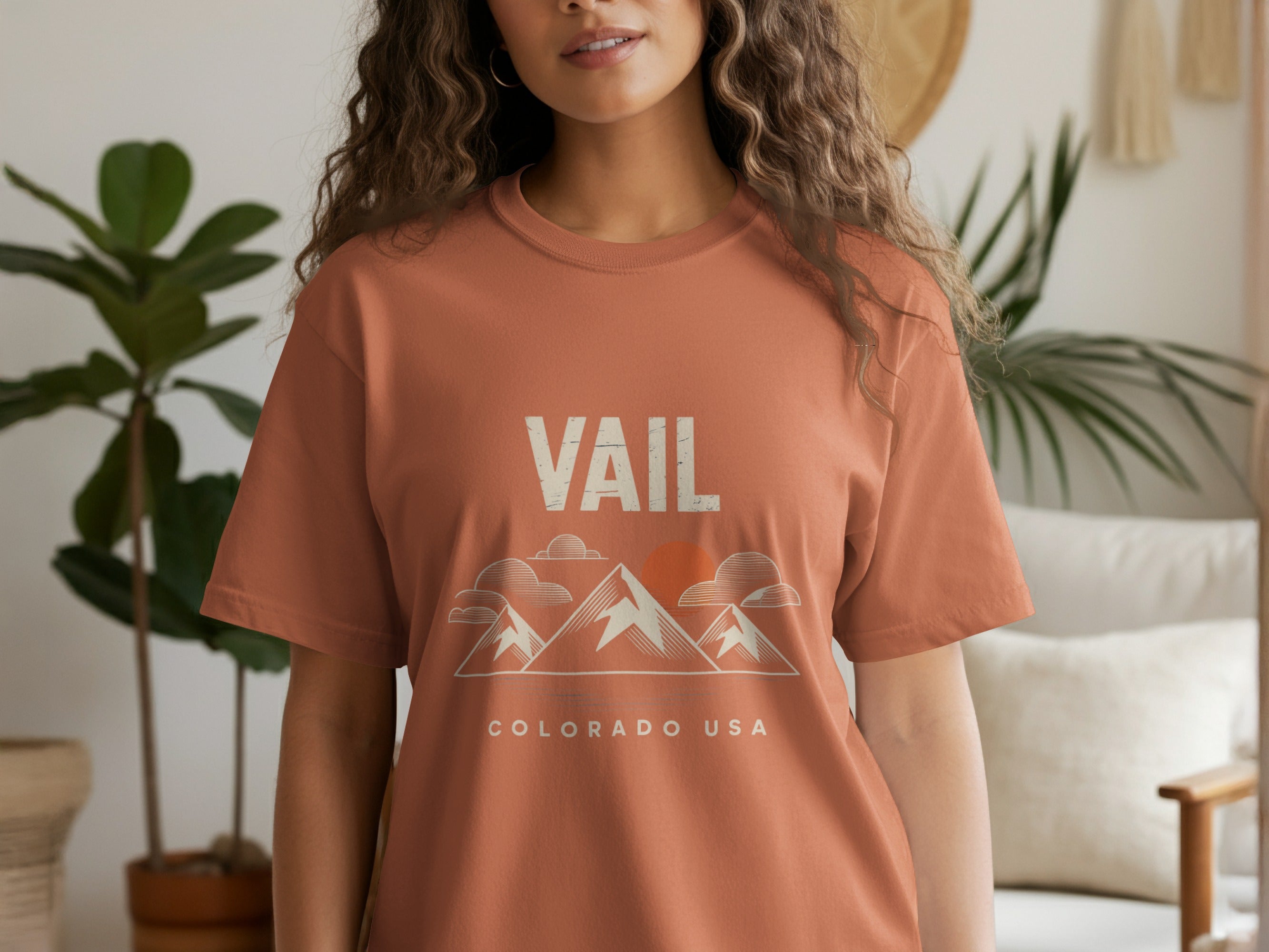 Vail Colorado USA Mountain Print Graphic T-shirt product
