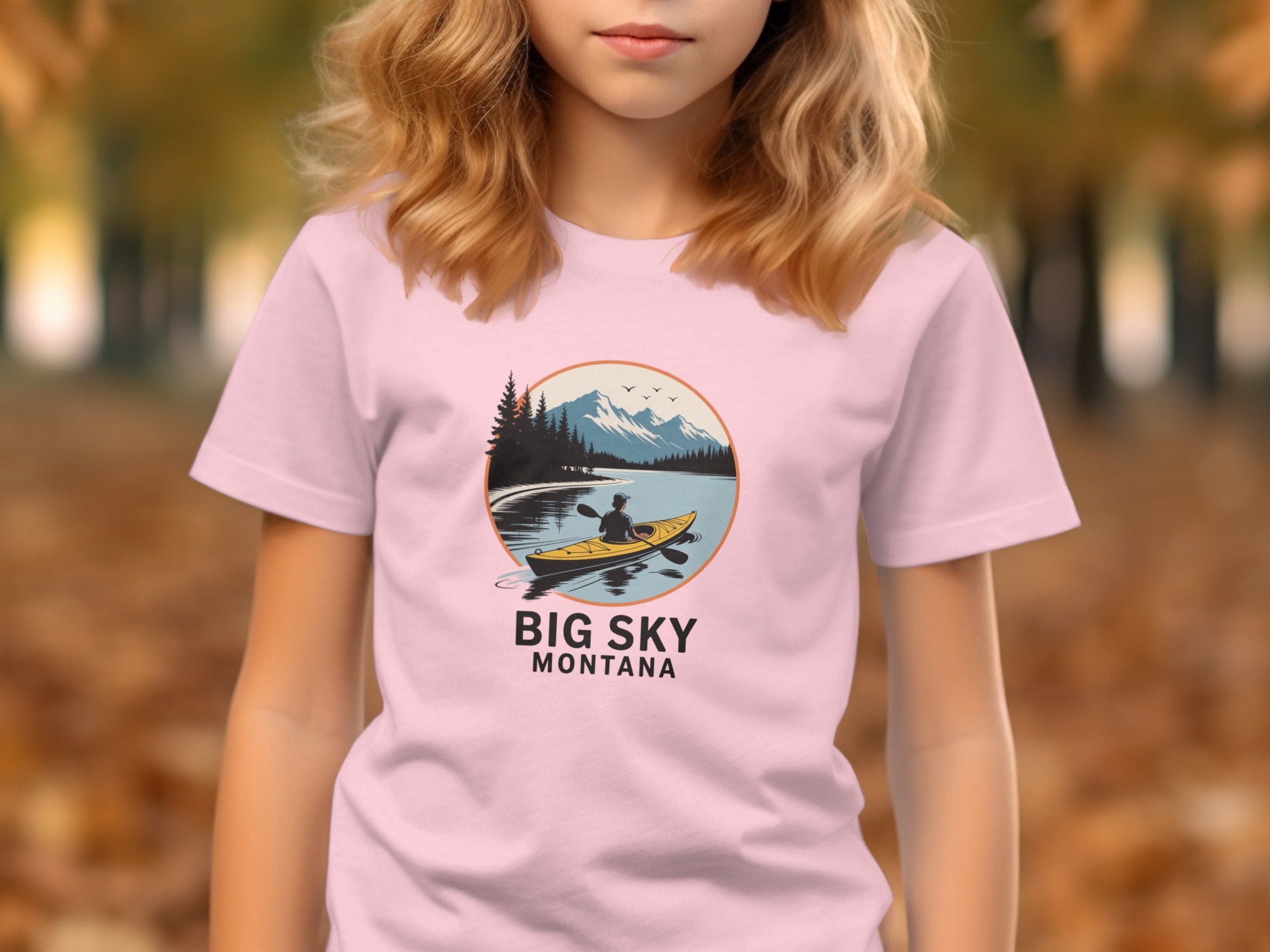 Big Sky Montana Canoe Adventure Graphic Shirt