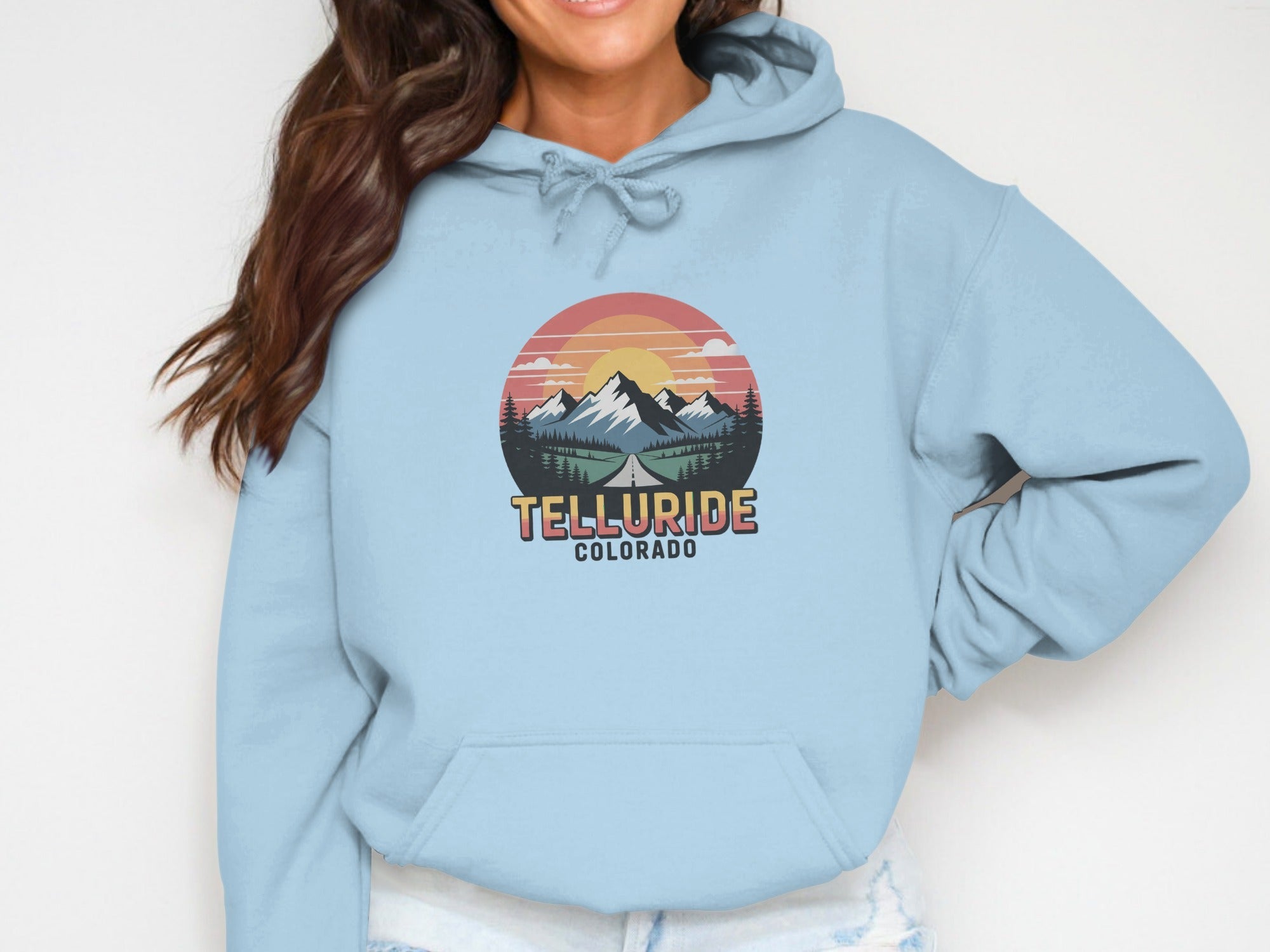 Telluride Womens Hoodies Telluride Colorado Mountains Hoodie