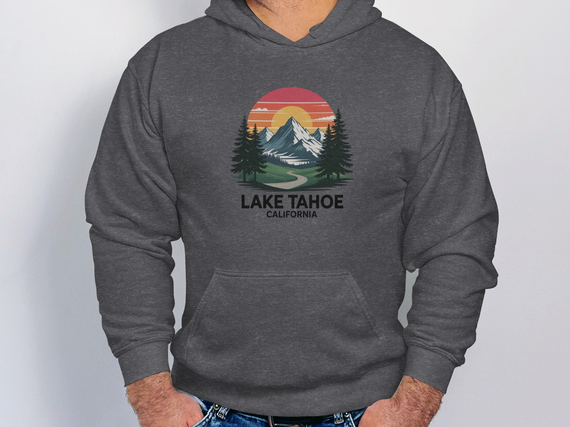Lake Tahoe California Sunset Design Hoodie