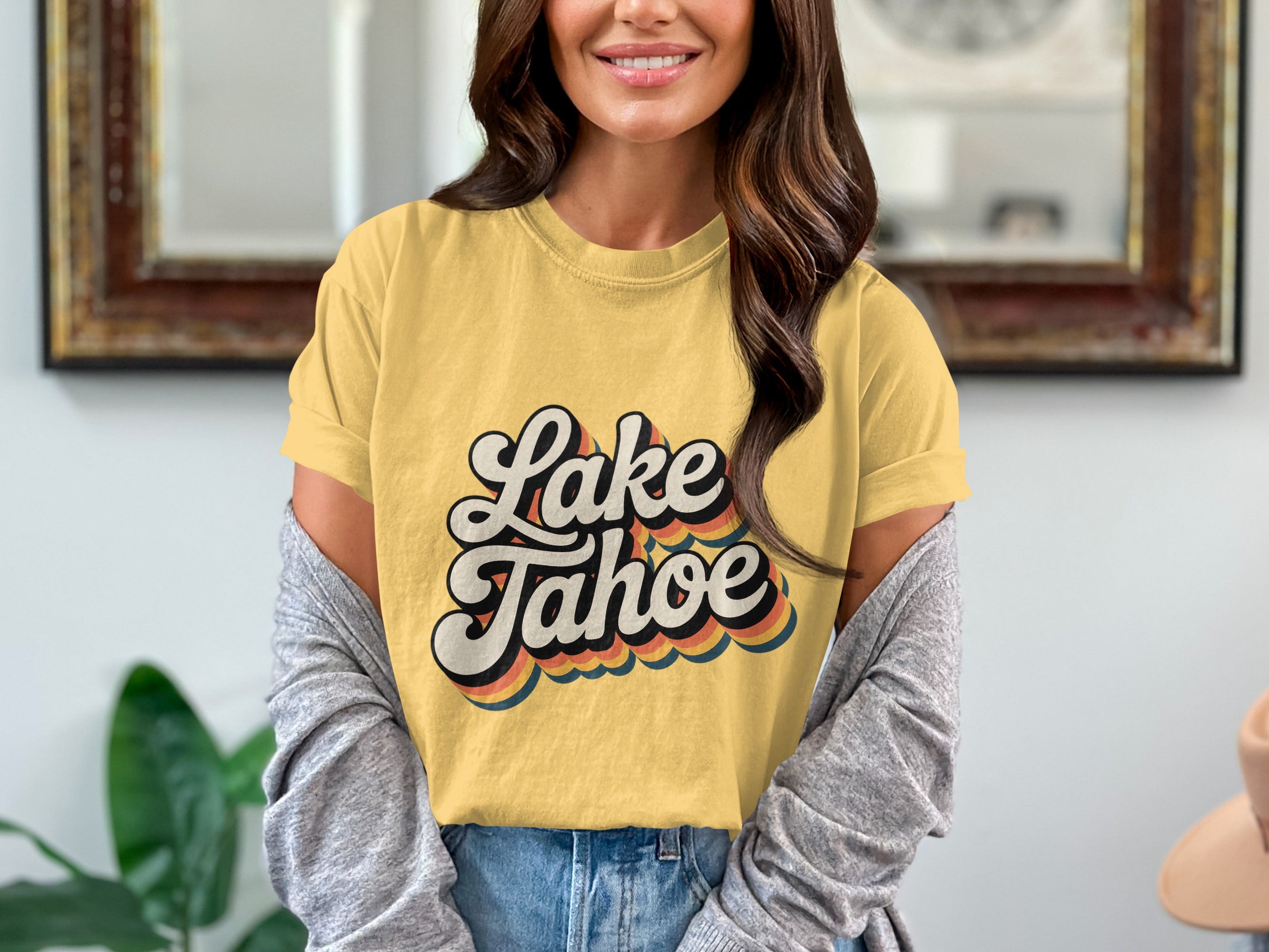 Lake Tahoe Vintage Graphic Lightweight T-shirt product