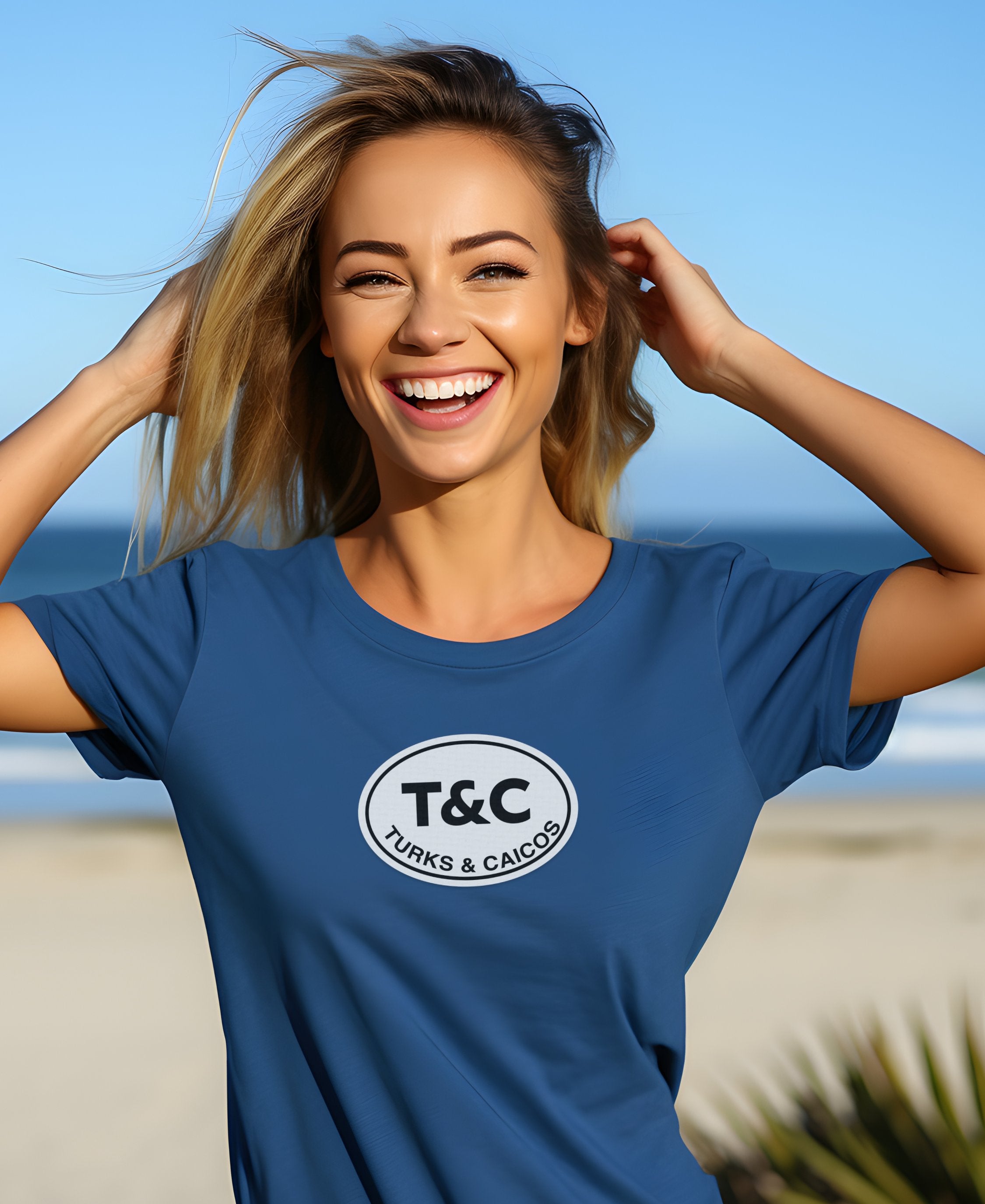 Turks & Caicos white sand, reef diving, Food & Wine Fest womens t-shirt