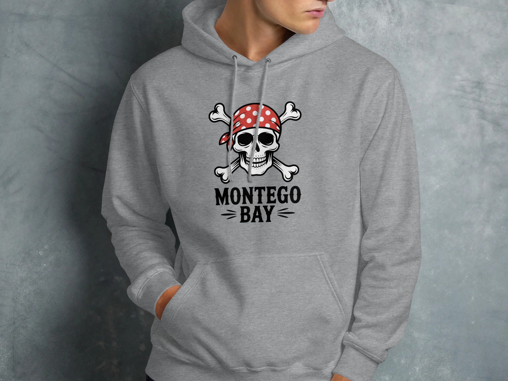 Montego Bay Pirate Skull Hoodie Sweatshirt product type