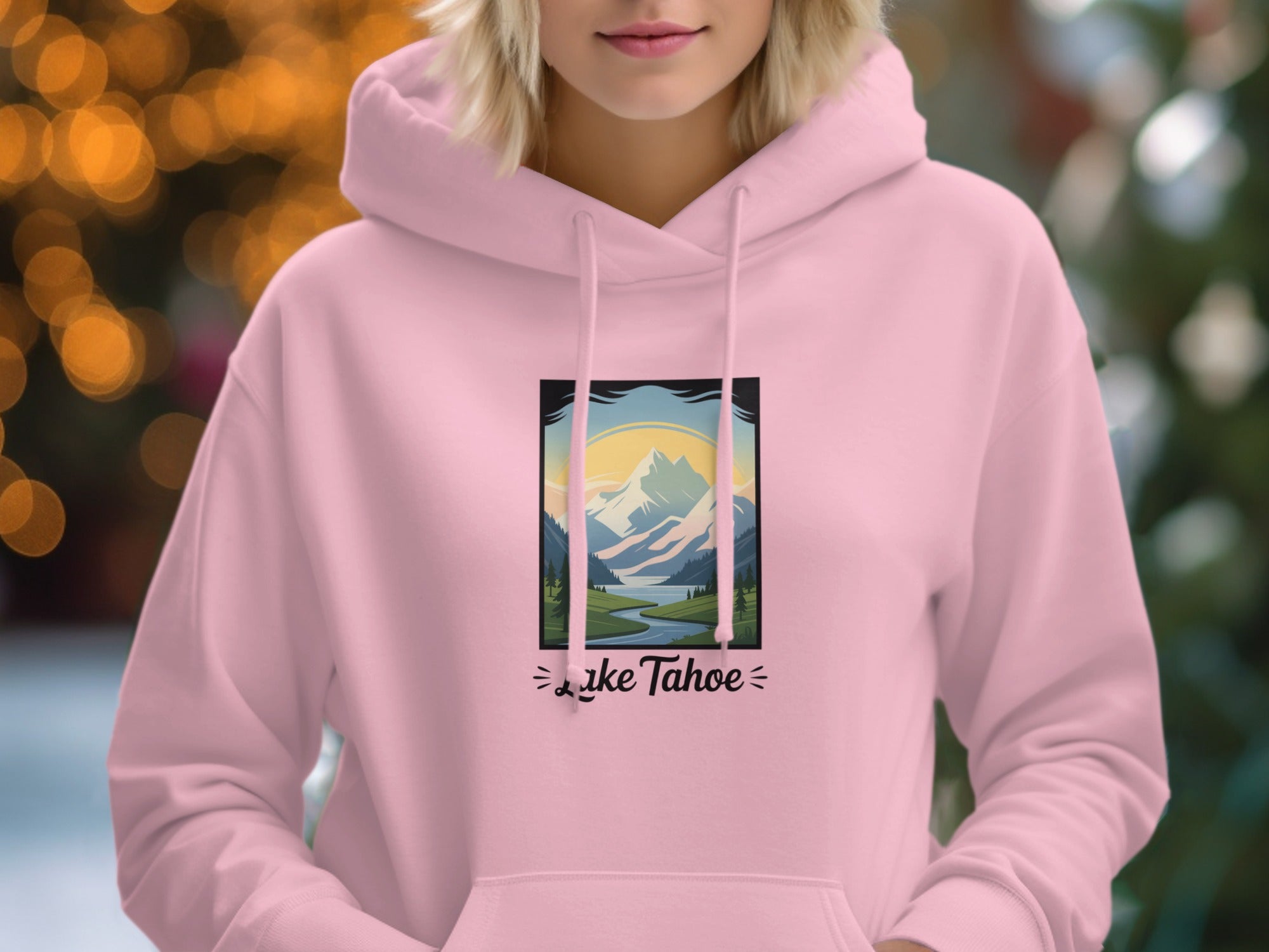 Beautiful Lake Tahoe Mountain Hoodie Design
