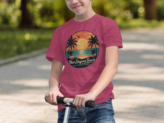 New Smyrna Beach Sunset Graphic T-Shirt product