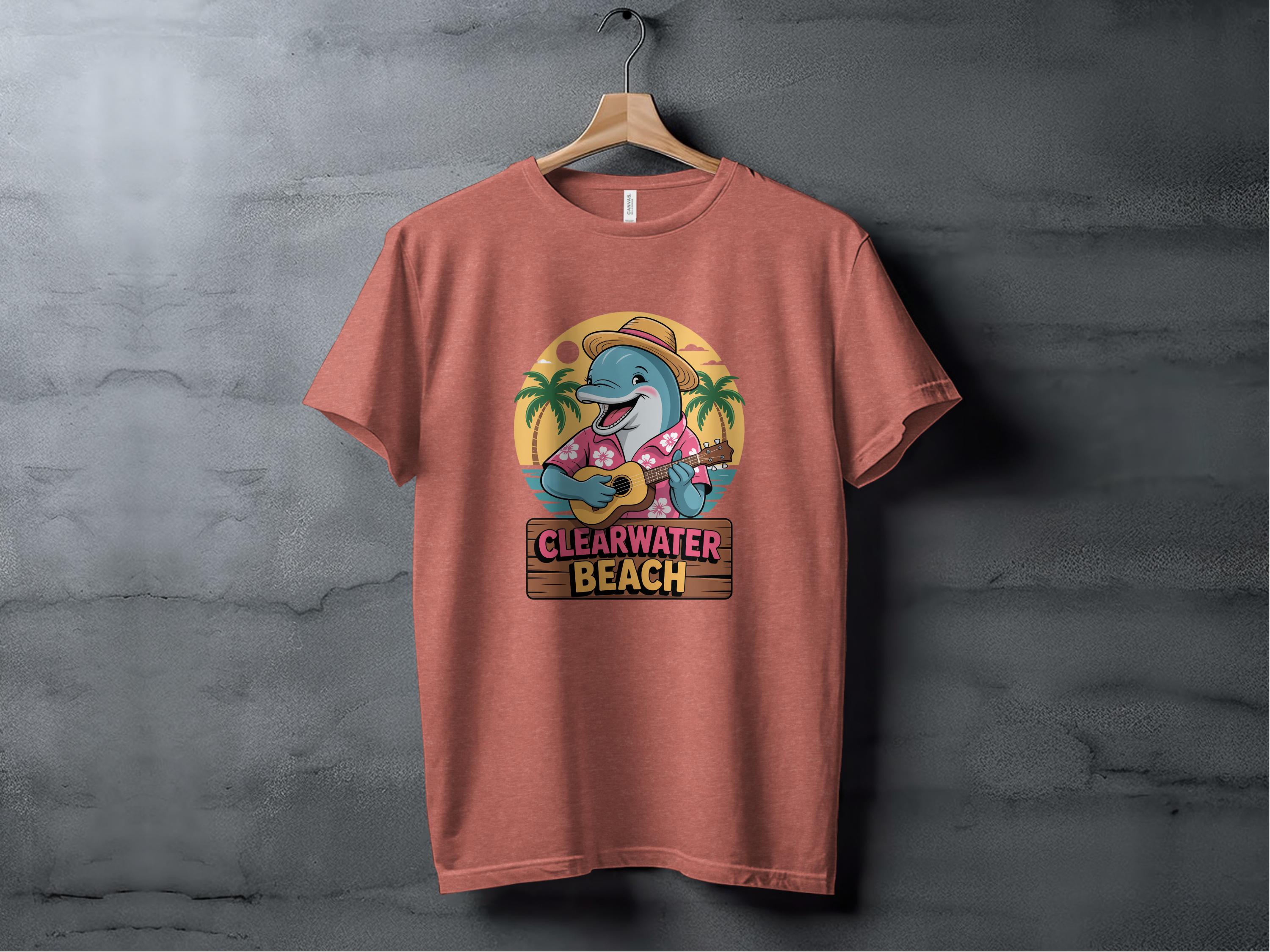 Clearwater Beach Dolphin Playing Guitar T-Shirt product type
