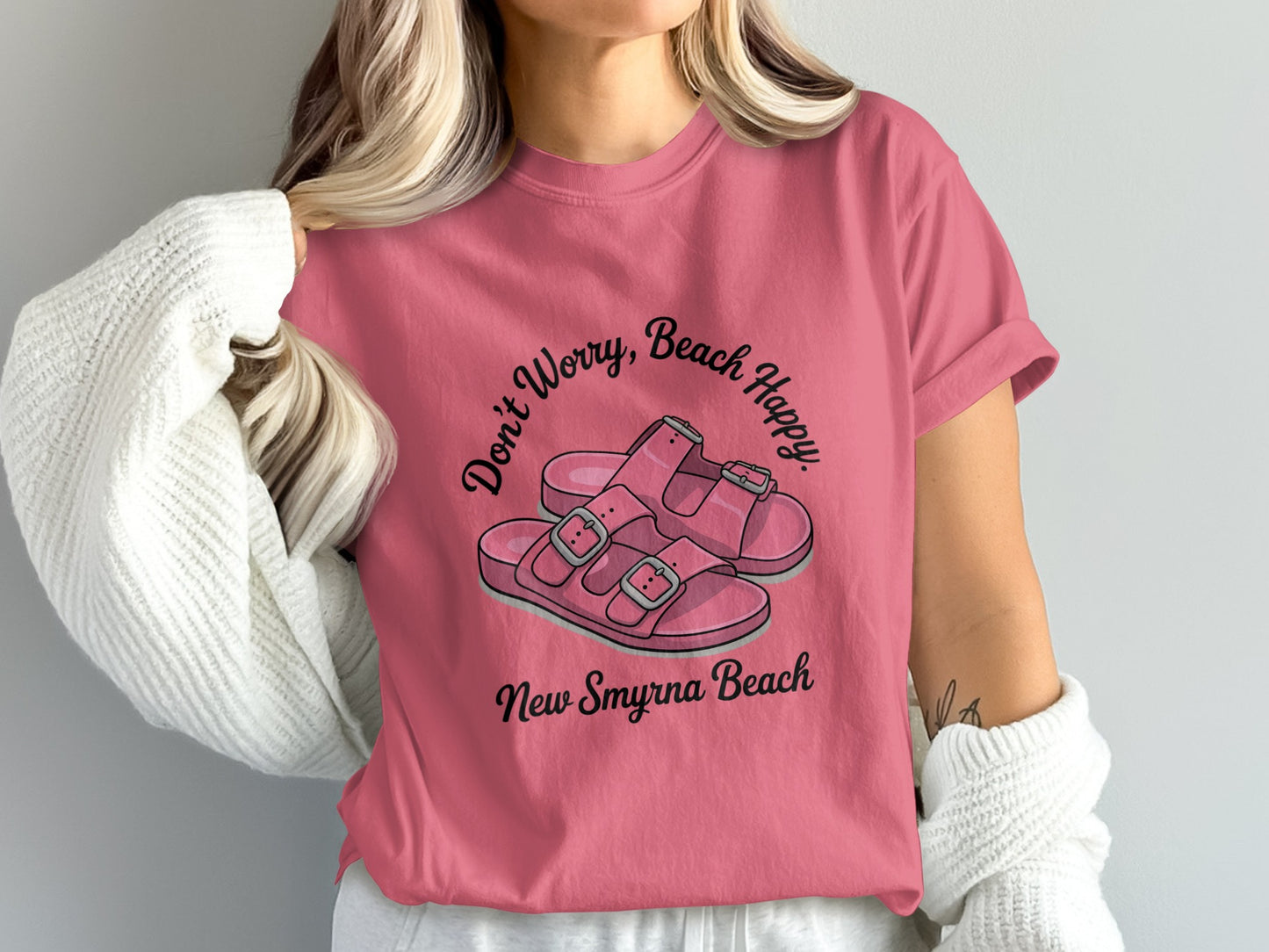 Don't Worry Beach Happy New Smyrna Beach Shirt product