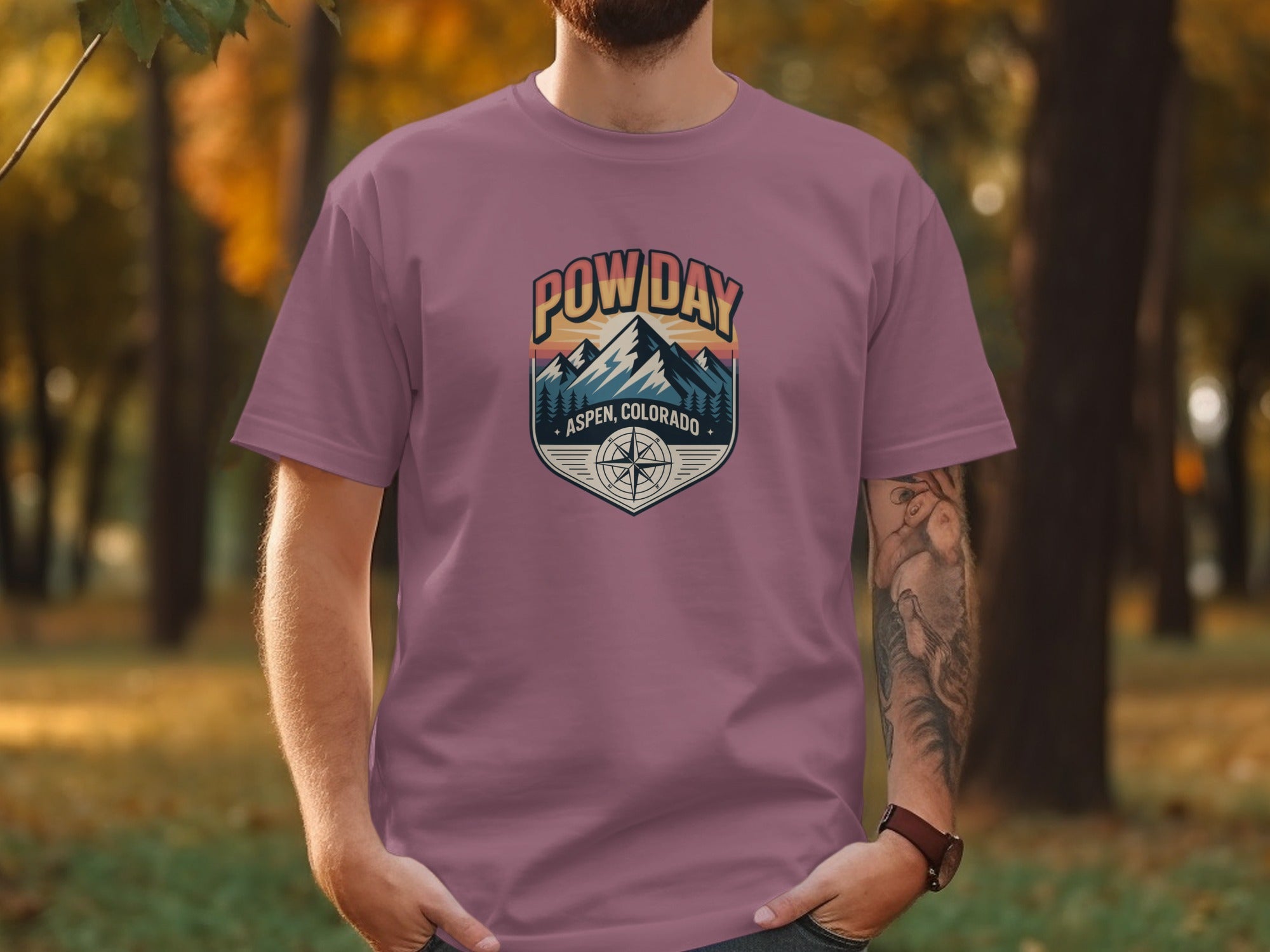 Aspen Colorado Pow Day Casual T-Shirts product