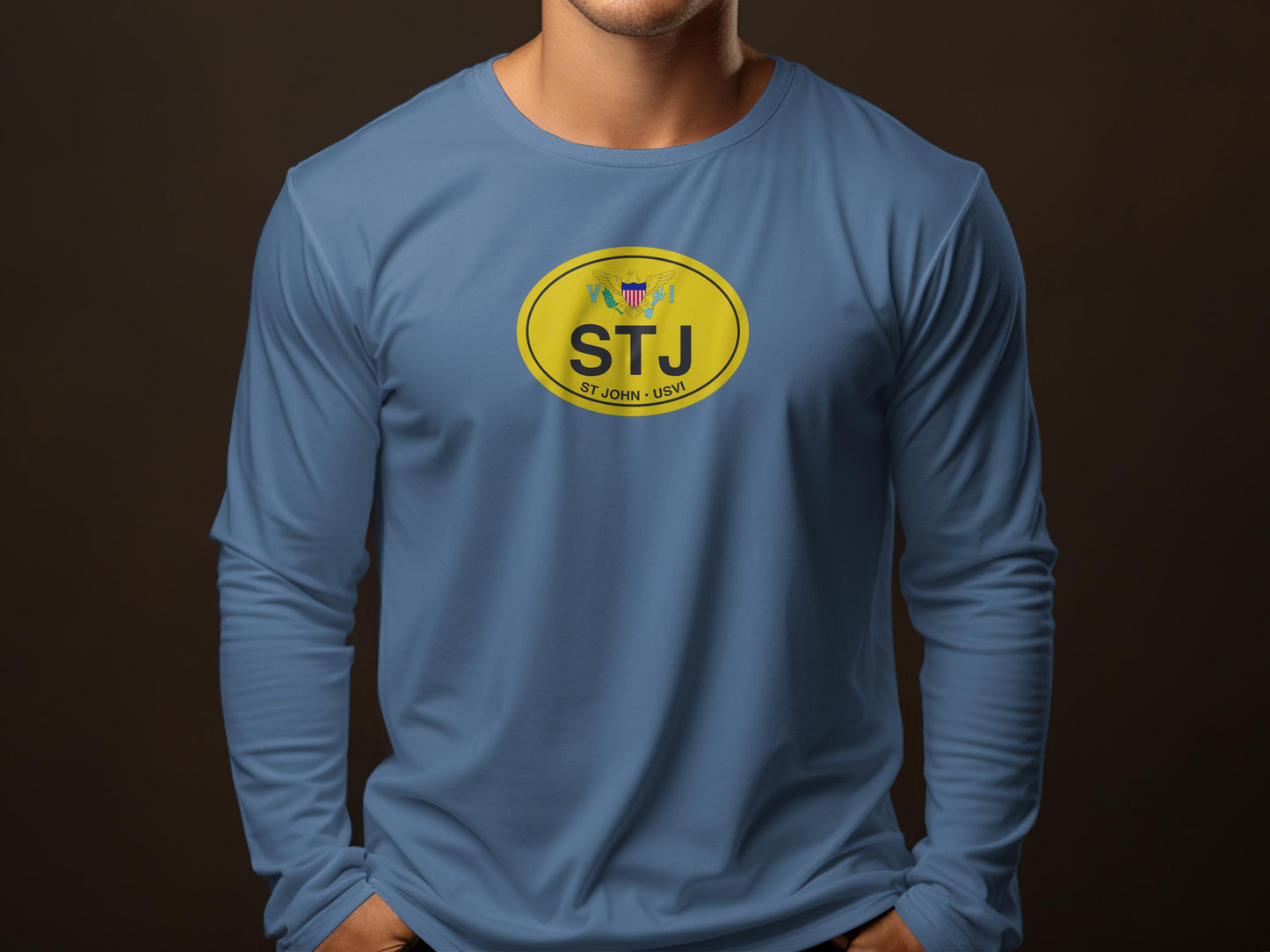 St John Festival, Love City Live, St John Blues Blowout Mens Long Sleeve T-Shirt tee