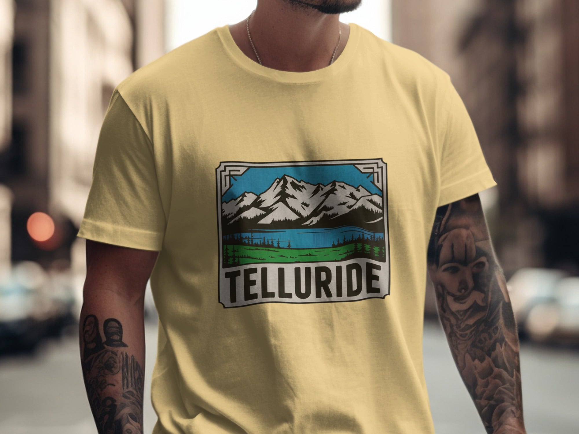 Telluride Mountain Landscape Graphic Tee product