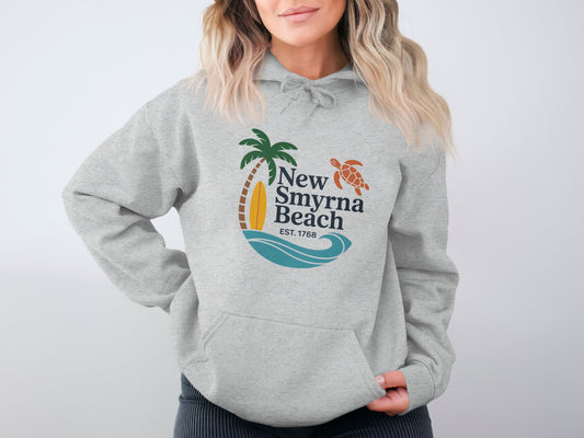 New Smyrna Beach EST 1768 design print hoodie product