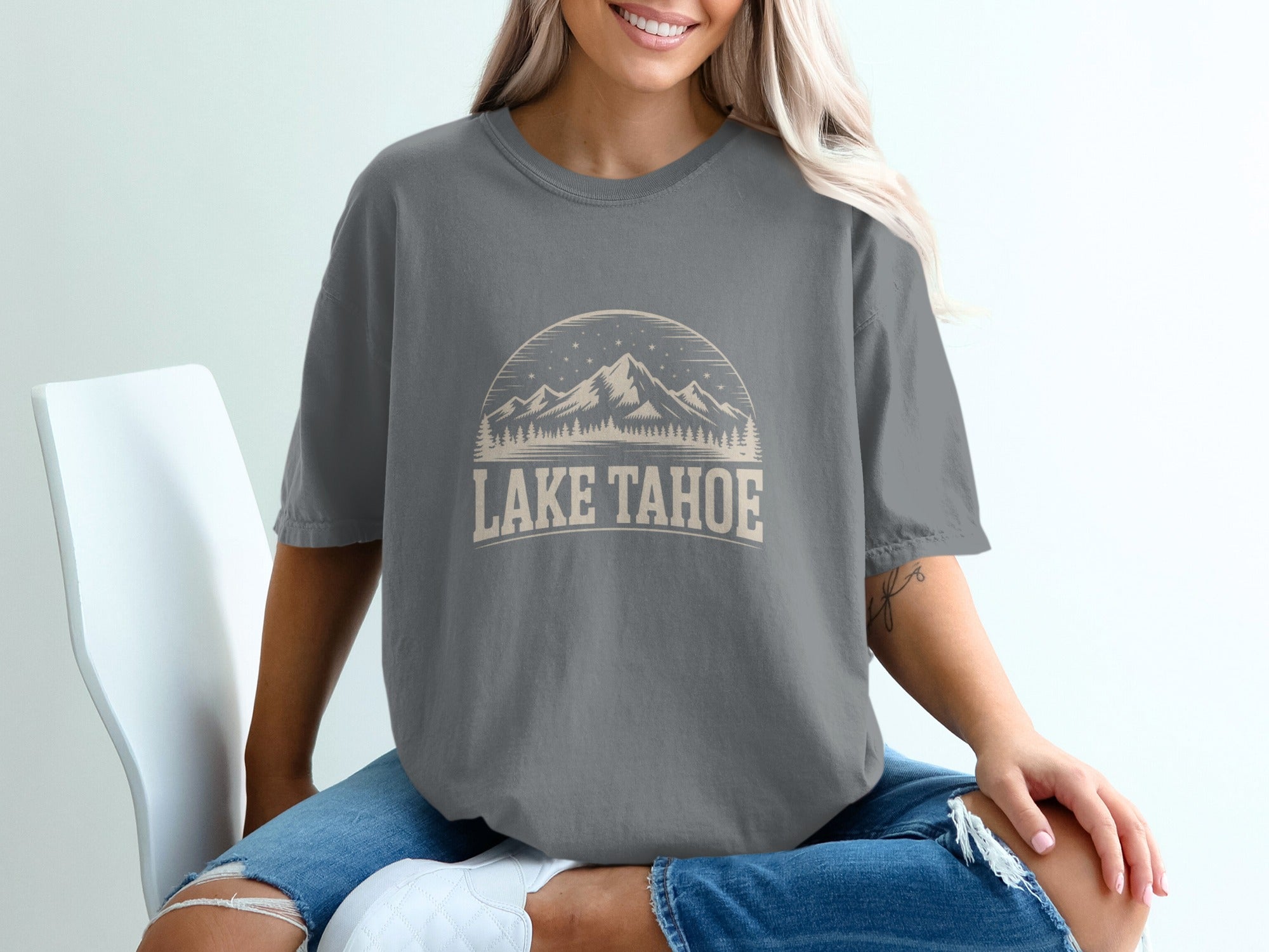 Lake Tahoe Graphic Tee Casual Fashionable Shirt product