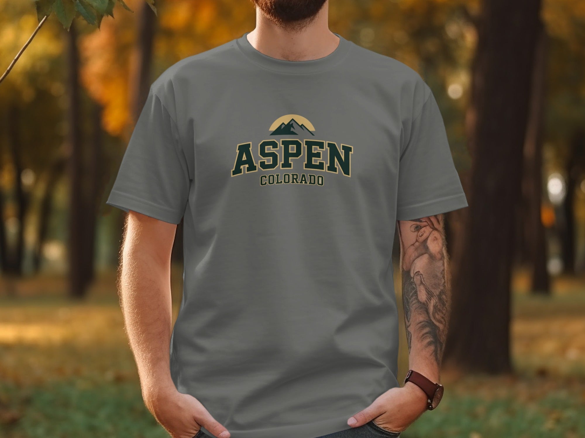 Aspen Colorado graphic tee shirt product type