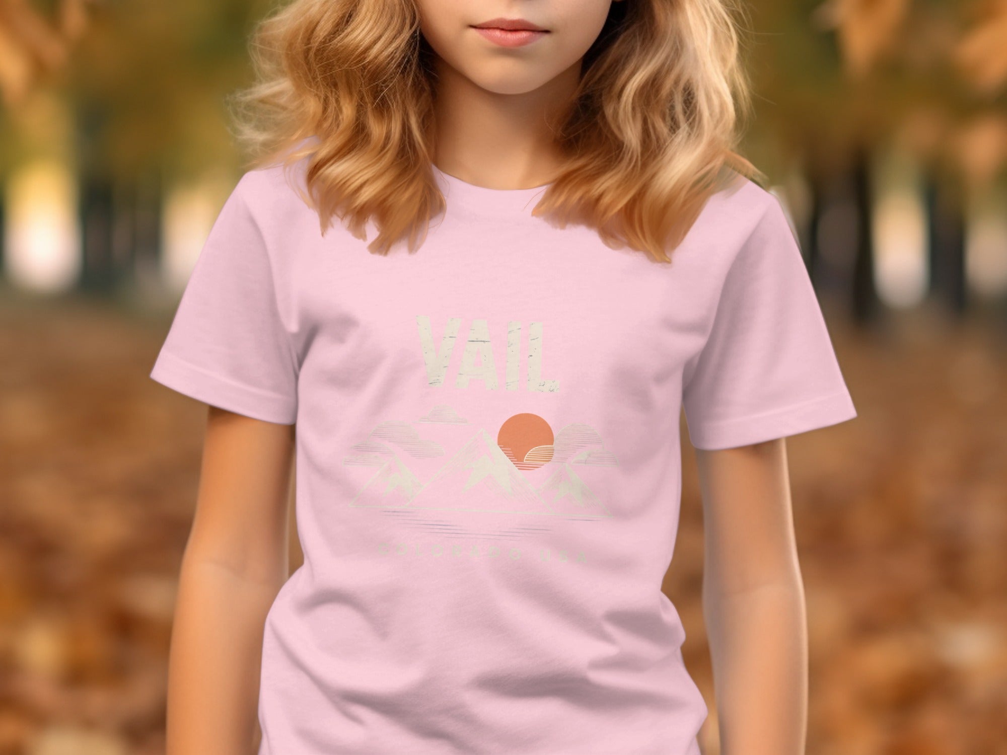 Vail Sunset Mountains Graphic Kids T-Shirt product