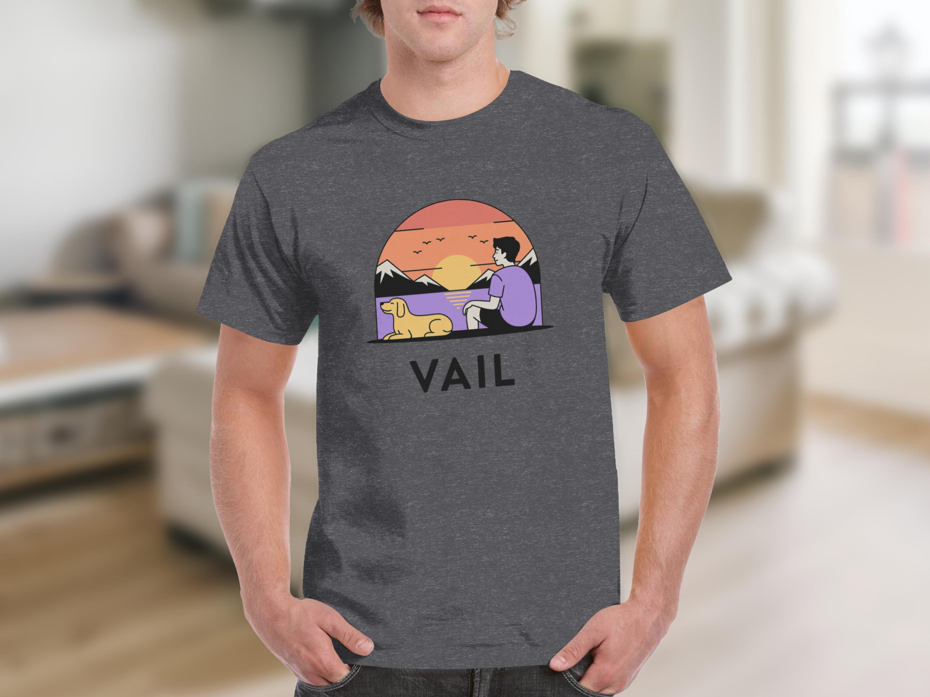 Sunset Scenic Vail Graphic Tee Shirt product
