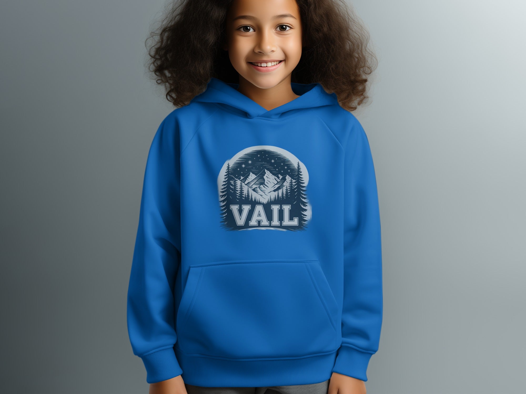 Vail Mountain Design Hoodie for Kids