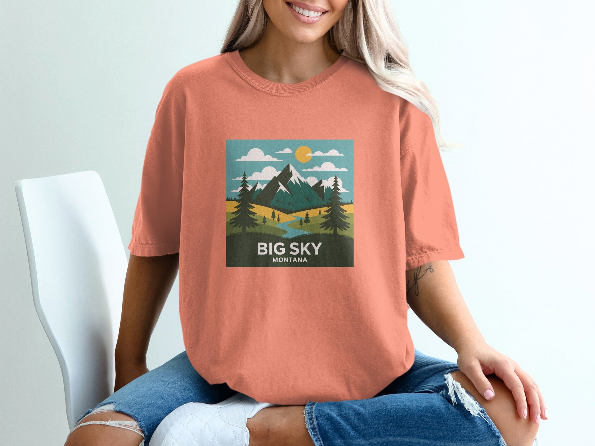 Big Sky Montana Mountains Graphic Tee product type