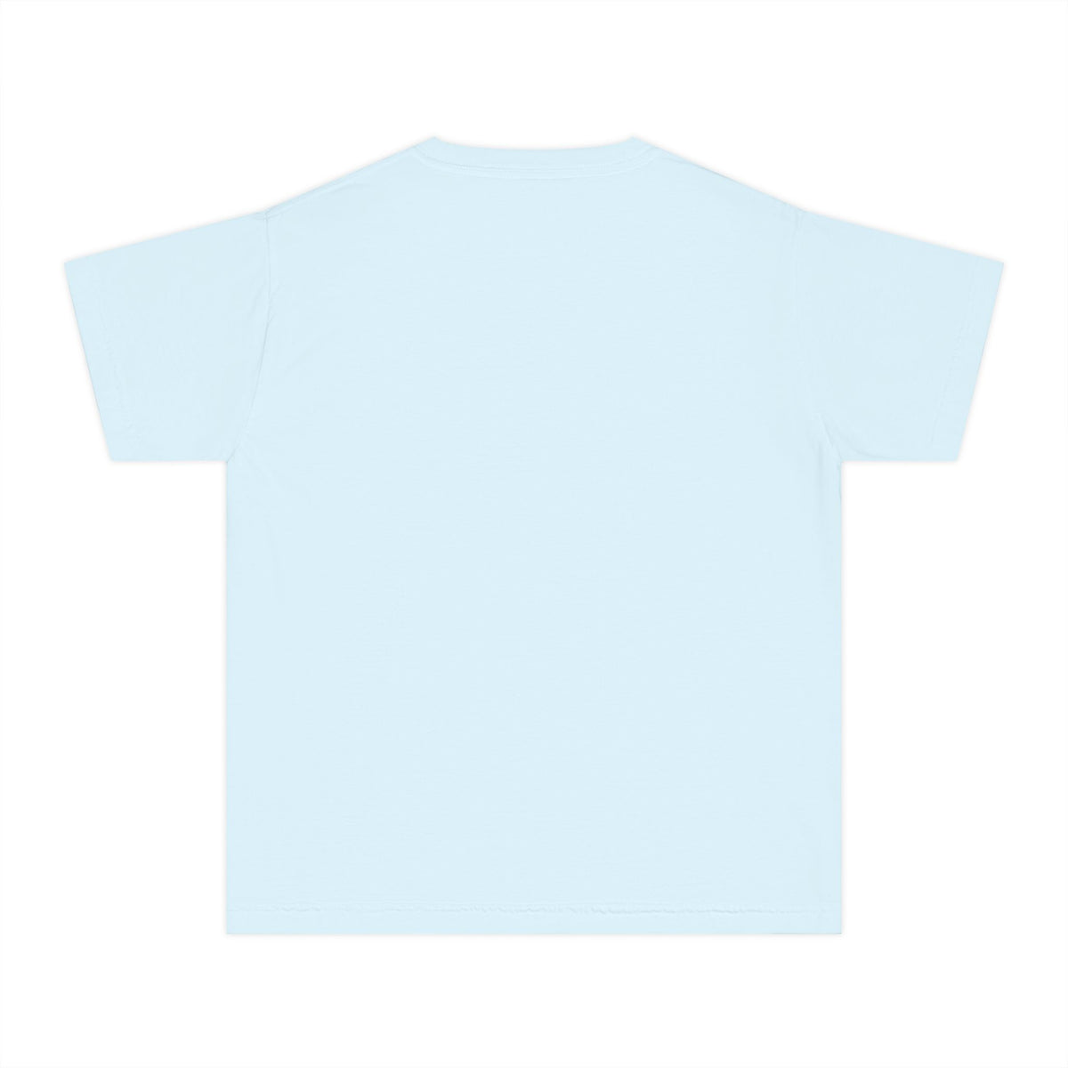 Maho Beach Air Lounge Sint Maarten Comfort Colors 9018 Youth T-Shirt featuring the Maho Beach destination artwork, supplier product mockup