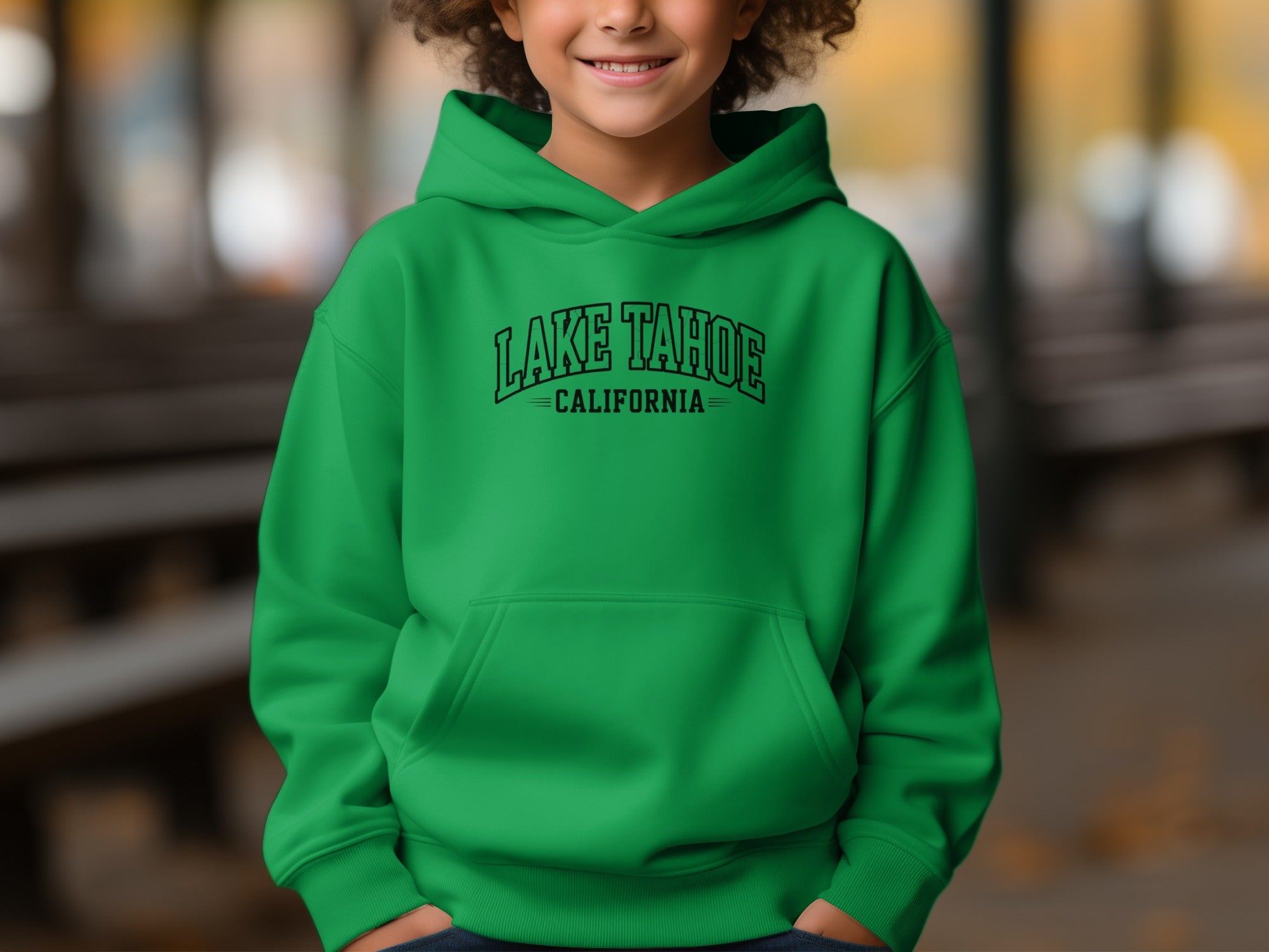 Lake Tahoe California Green Hoodie Sweatshirt