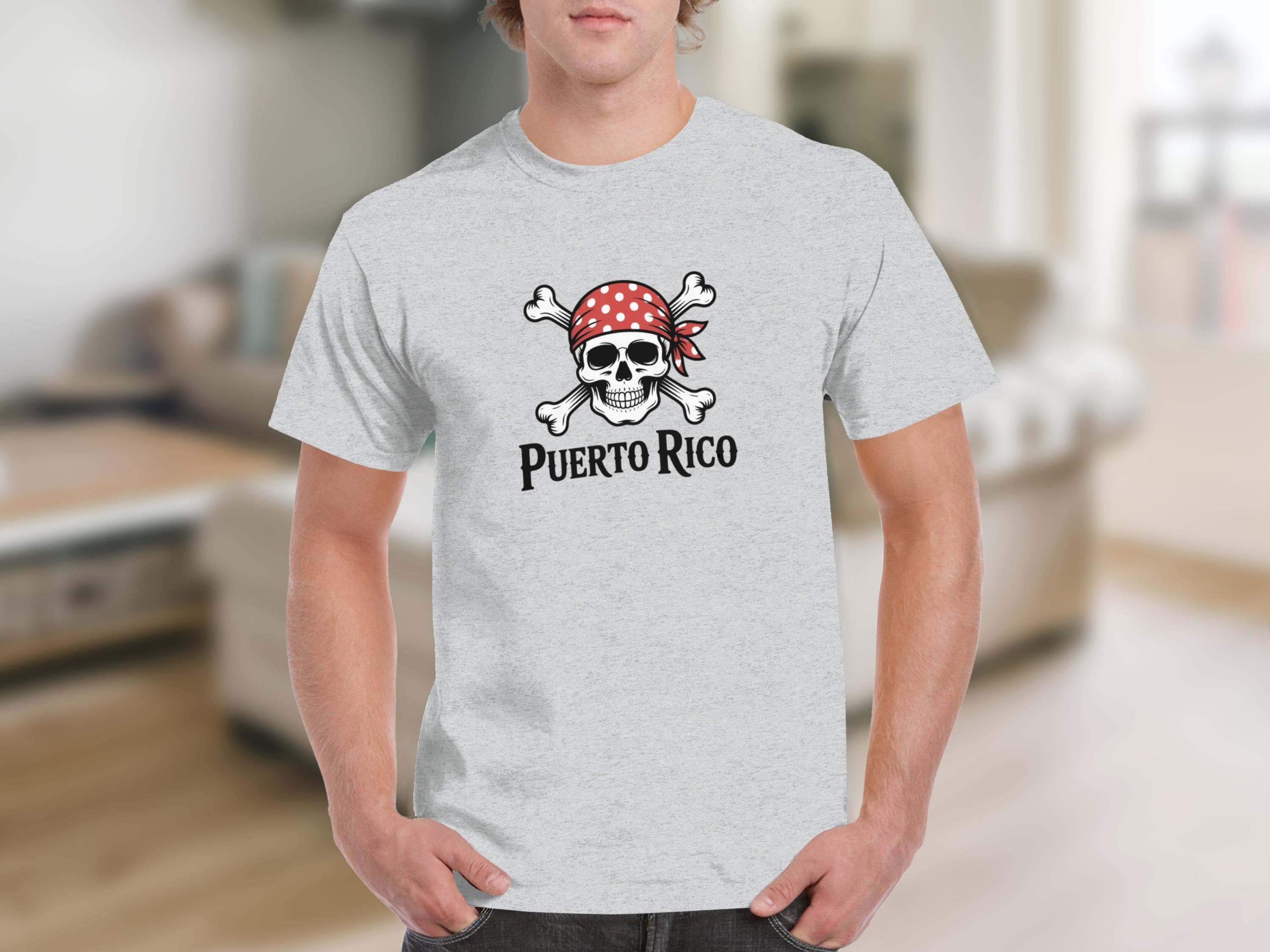 Puerto Rico Skull and Crossbones Tees product type