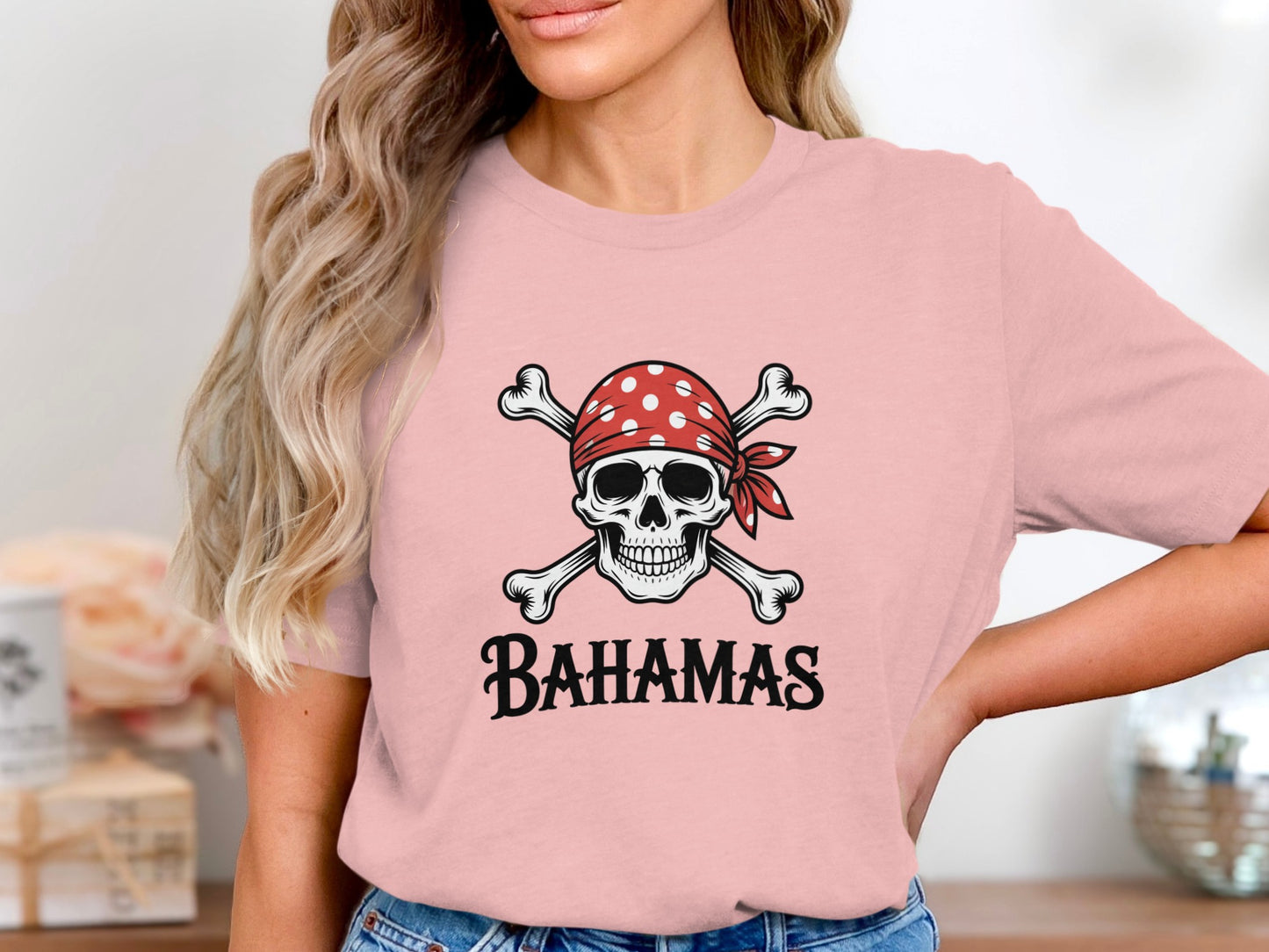 Skull with Crossbones Bahamas Women's T-Shirt product type