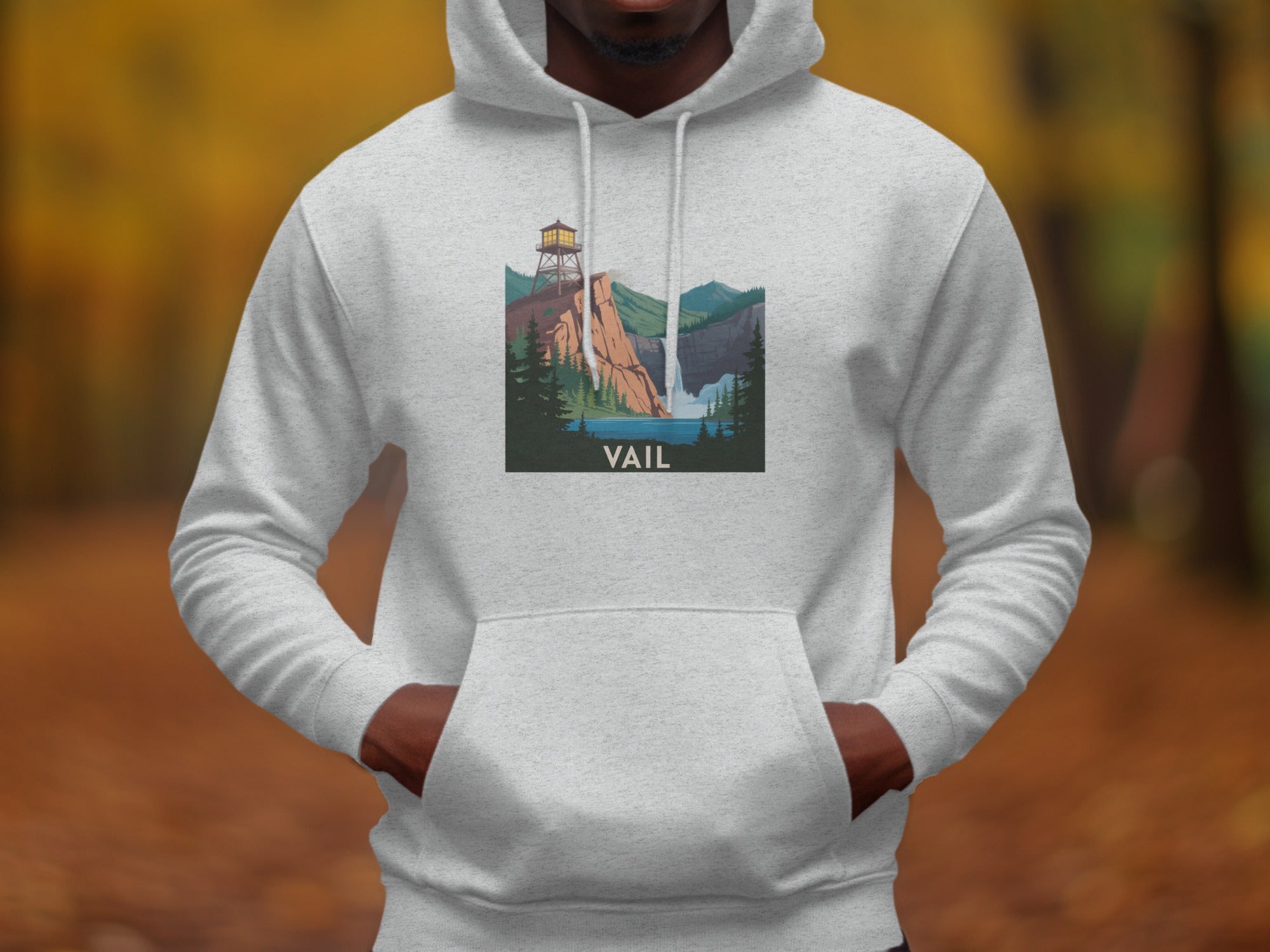 Cozy Mountain Vail Hoodie with Scenic Design product