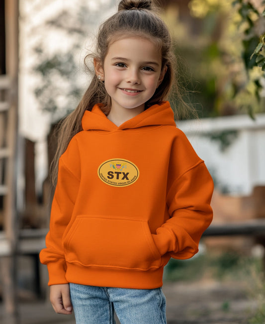 Orange Hoodie with Unique STX Emblem design product