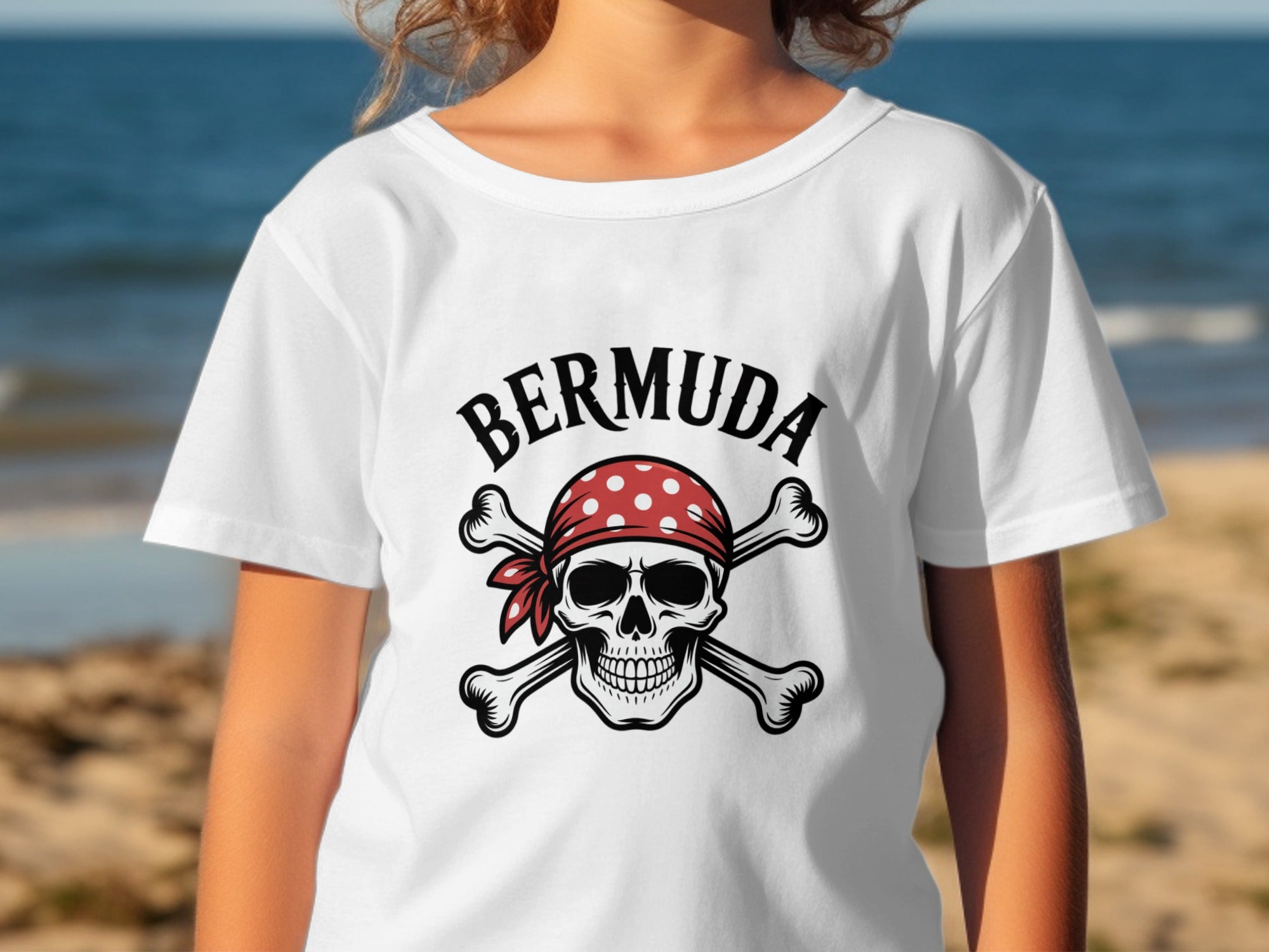 Bermuda Skull and Crossbones Pirate T-Shirt product type