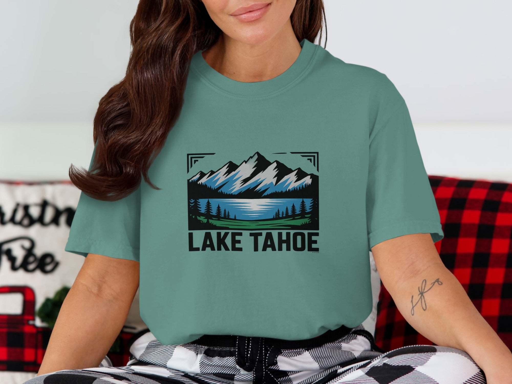 Lake Tahoe Scenic Print Graphic Tee product
