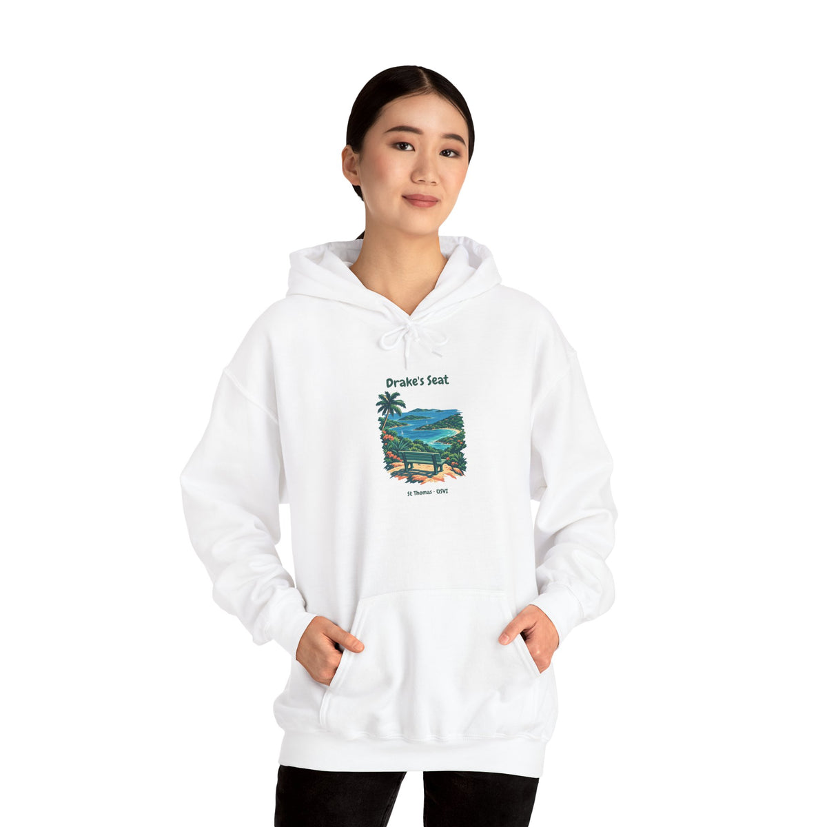 Drake's Seat St. Thomas USVI Gildan 18500 Hoodie